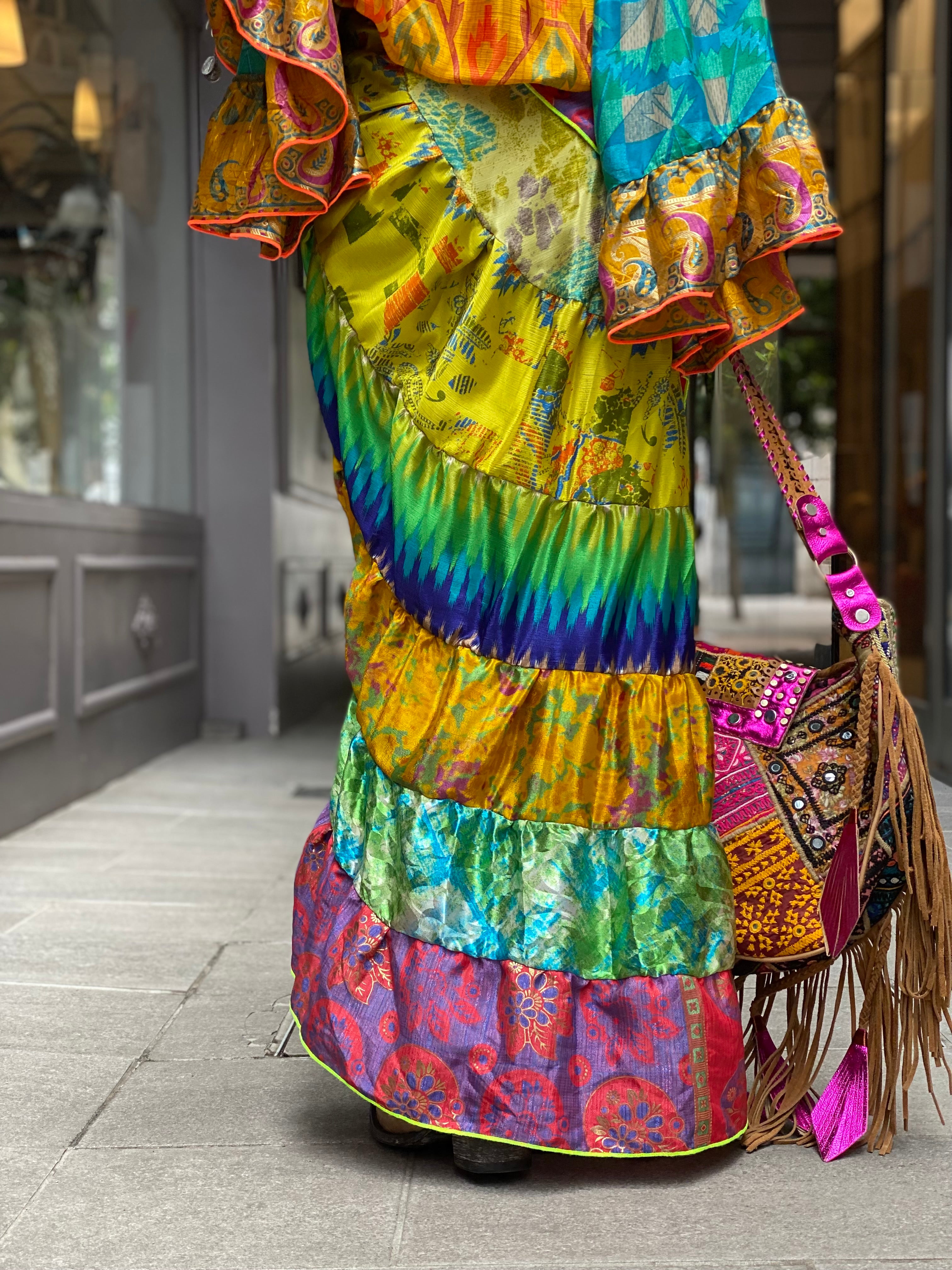 Kaleidoscope long skirt Doll.SA
