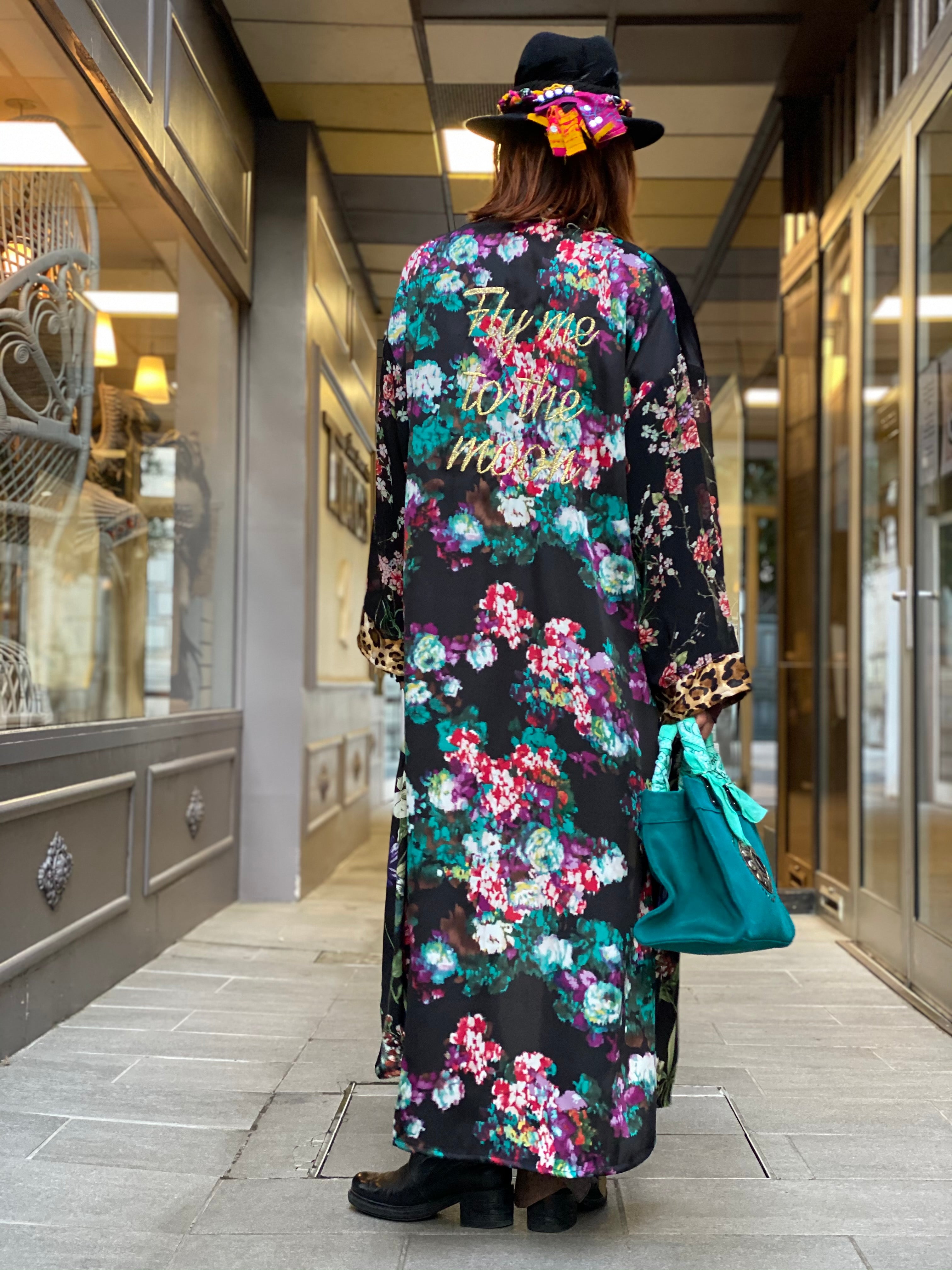 Pirate Flower Long Kimono