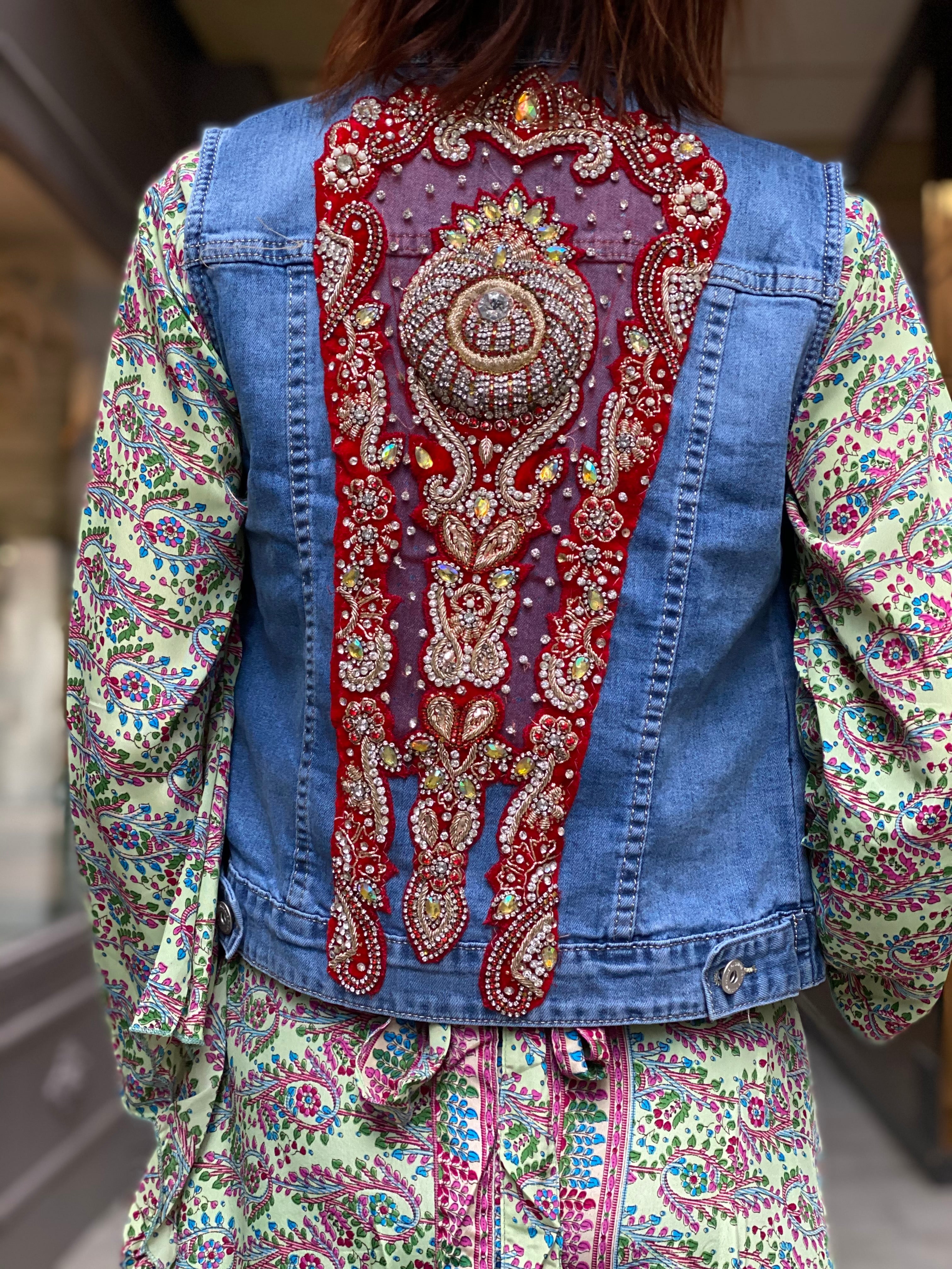 Mamz'elle Zoé Jean Saree Vest