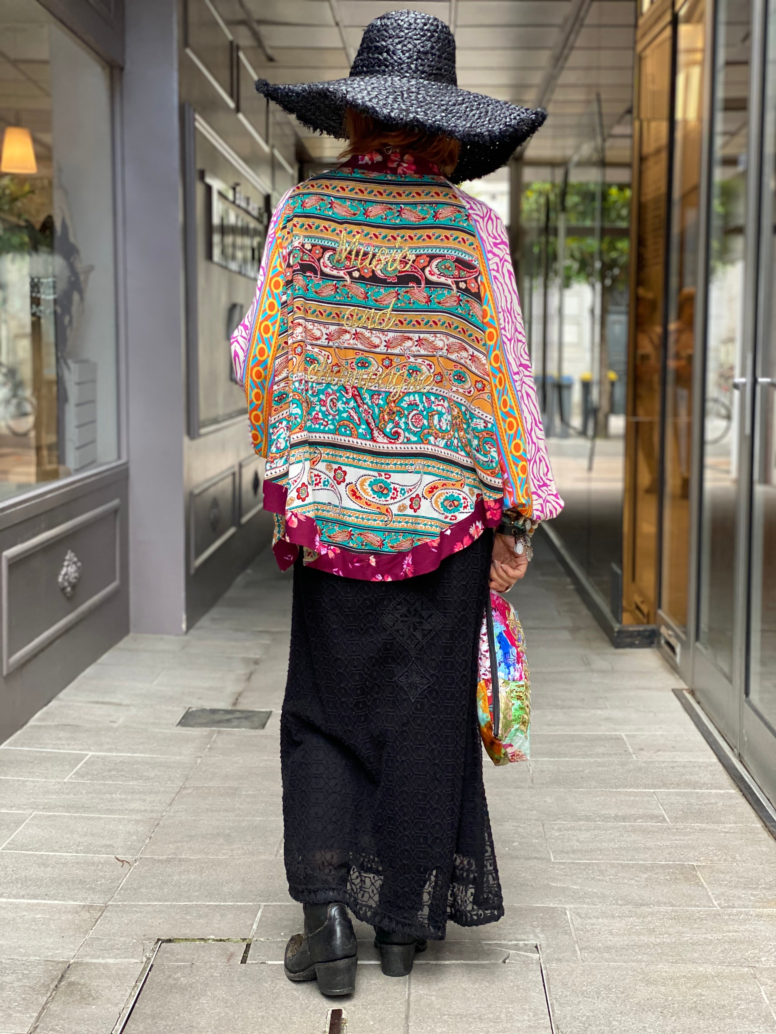 Pirate Flower short kimono