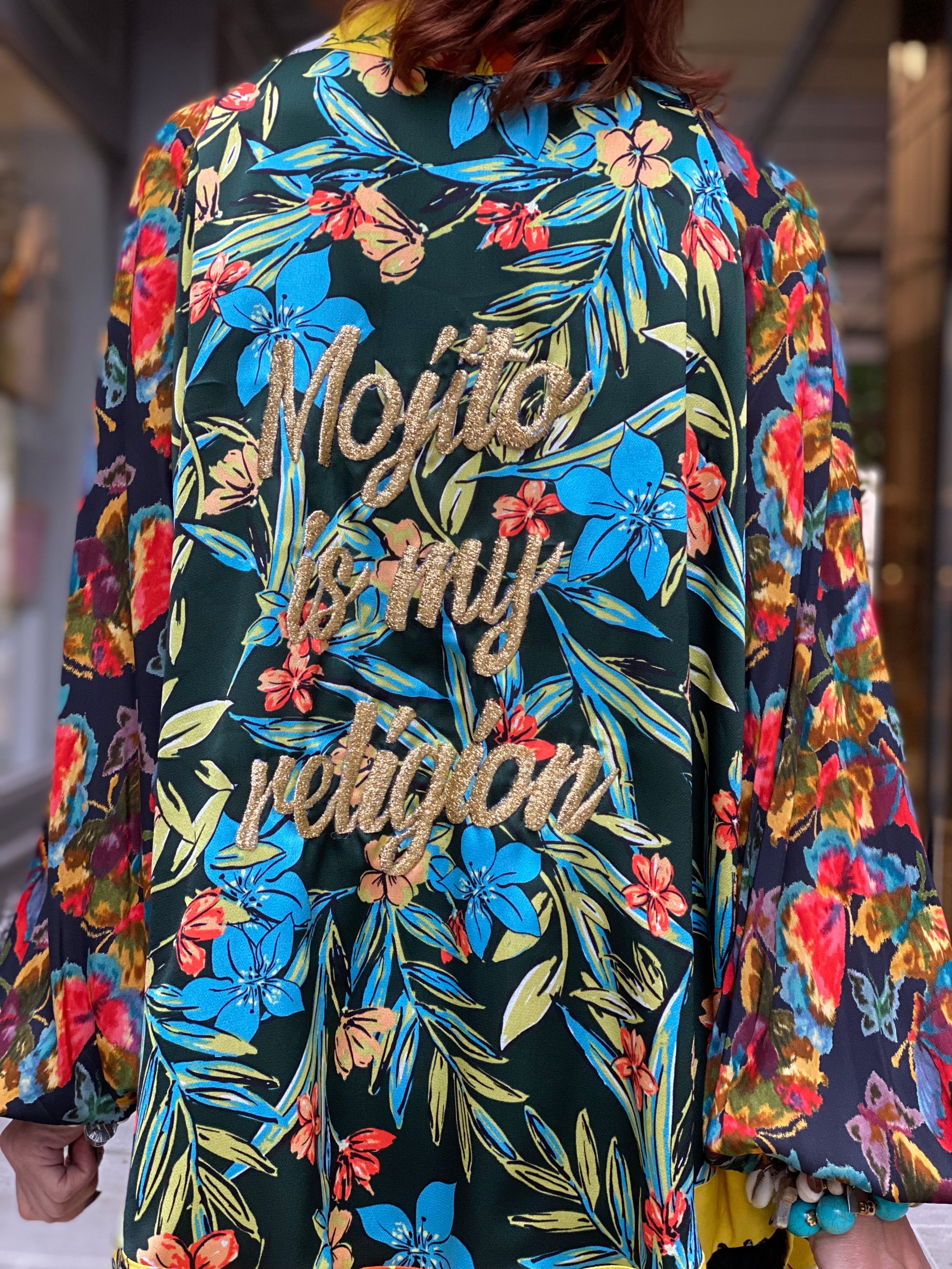 Kimono court Fleur de Pirate