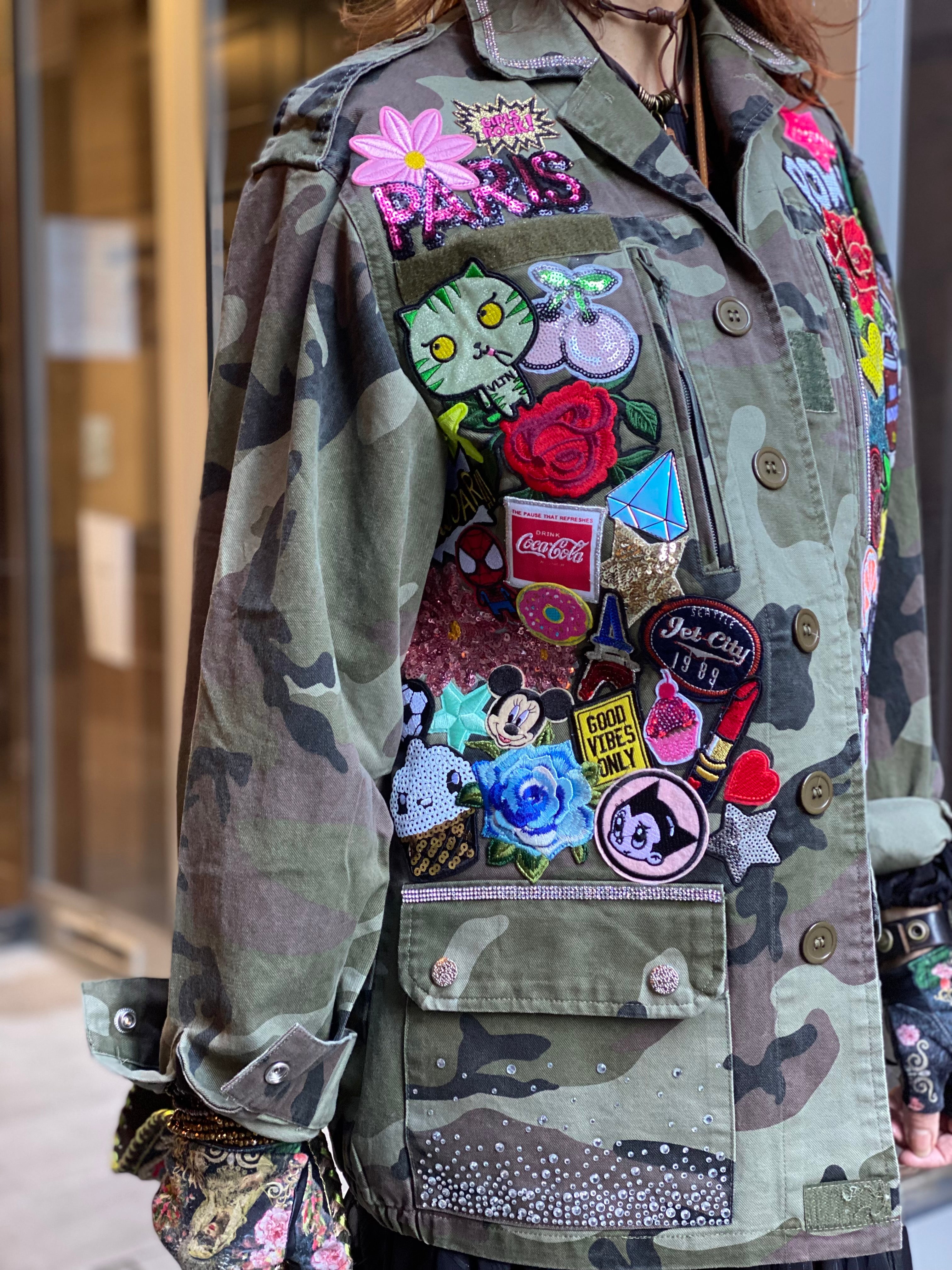 Veste militaire Custom Poupée de Soie