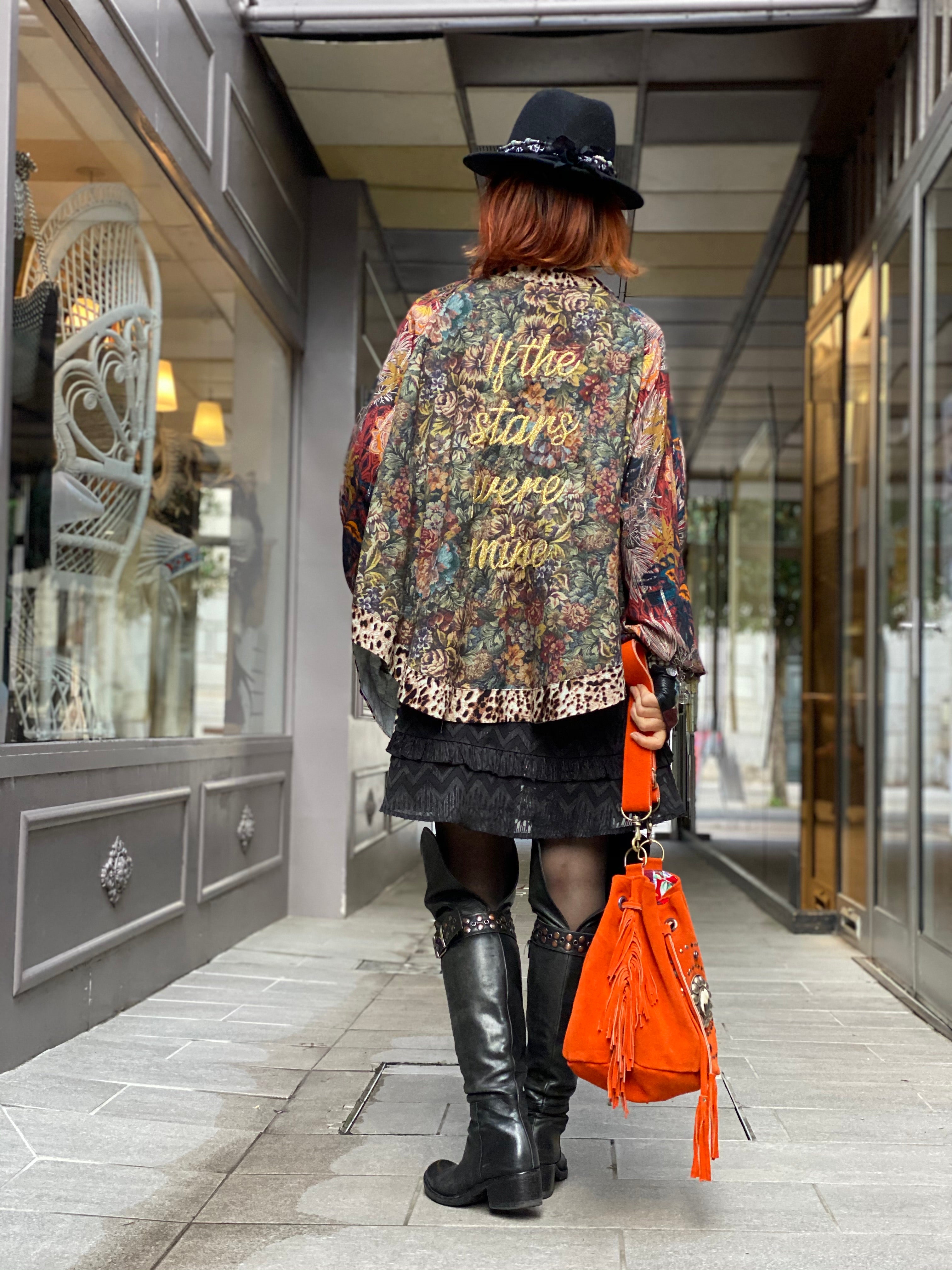 Pirate Flower short kimono