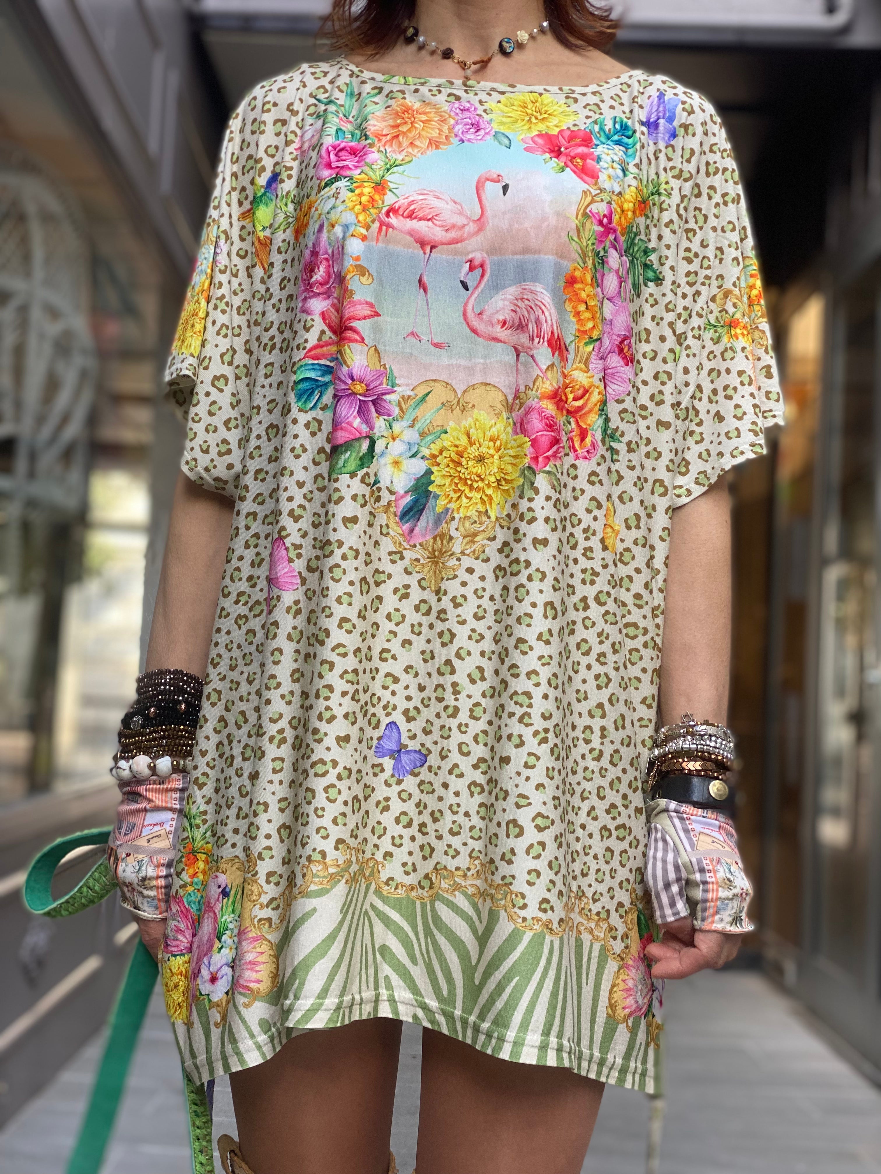 Katherina Loretta Flamingo Fantasy Tunic