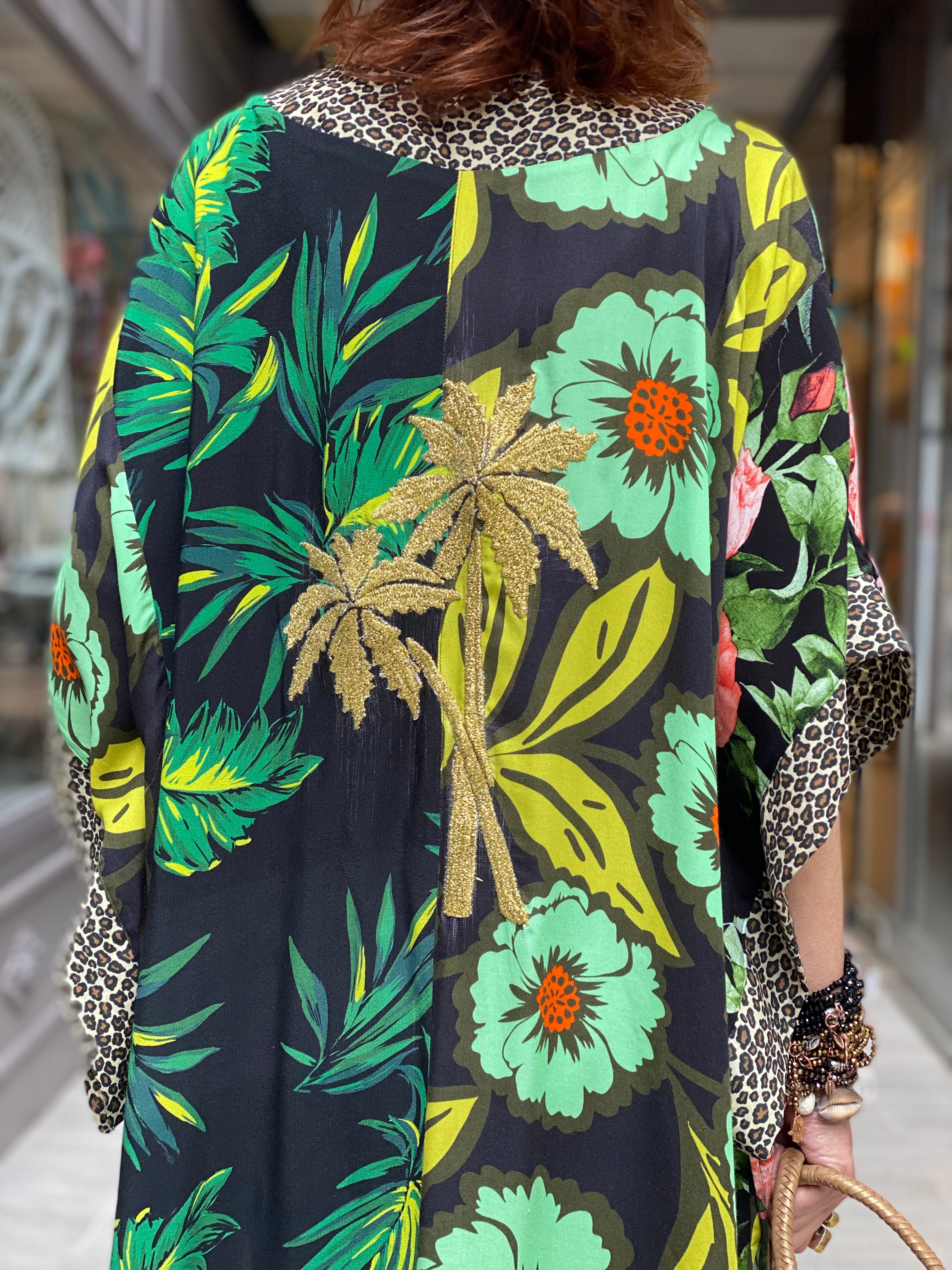 Pirate Flower Long Kimono