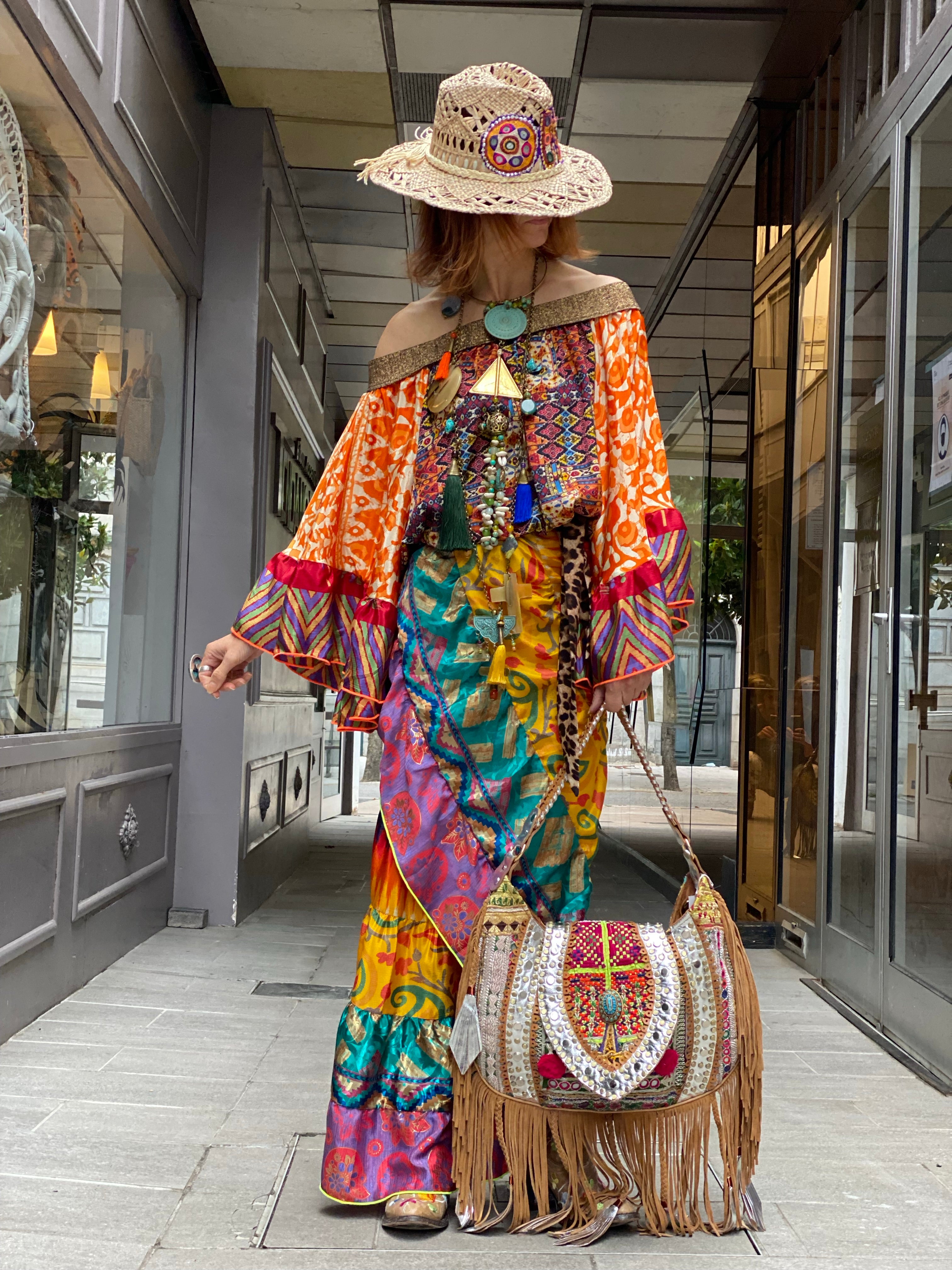 Kaleidoscope long skirt Doll.SA