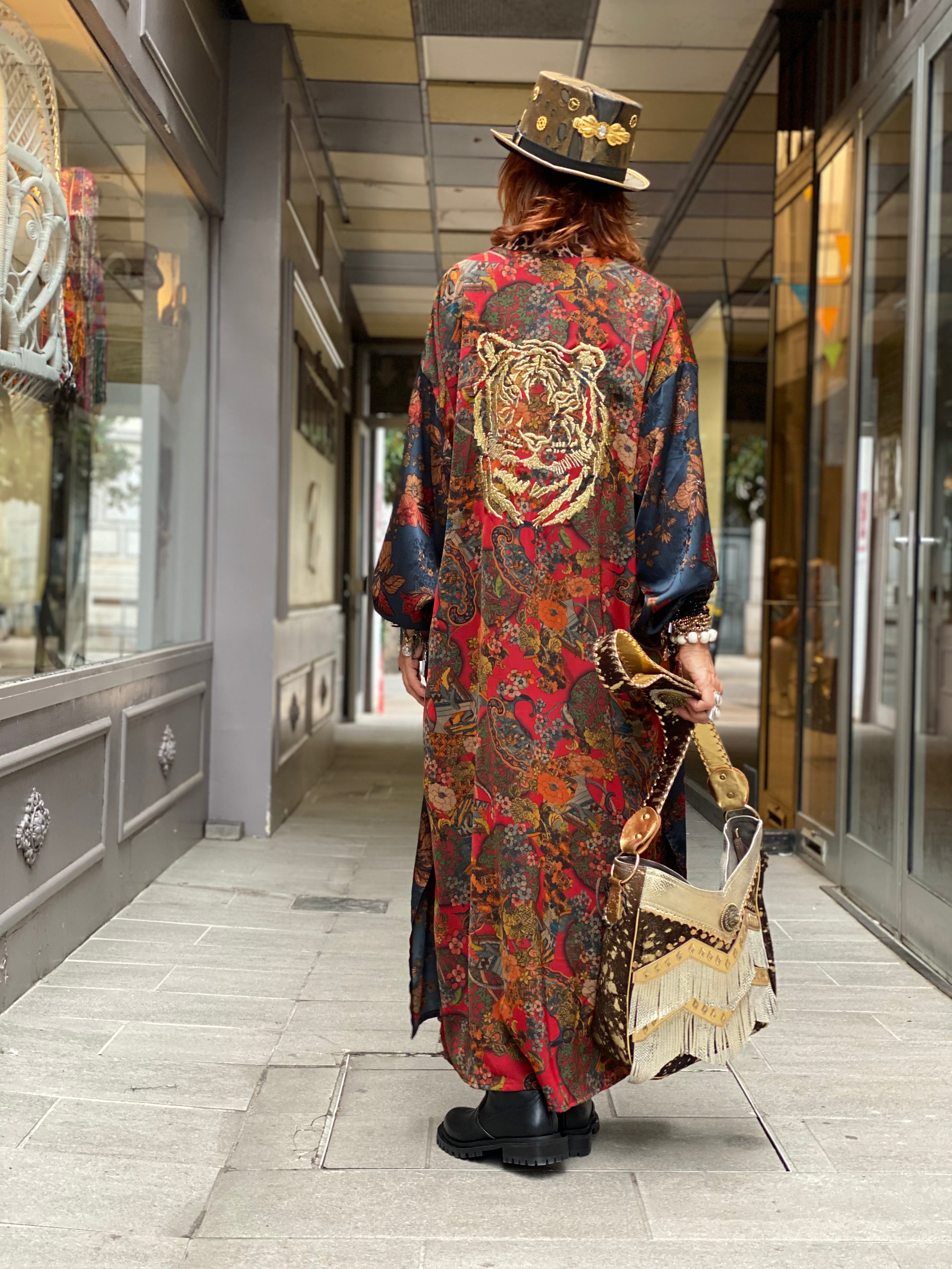 Kimono Long Fleur de Pirate