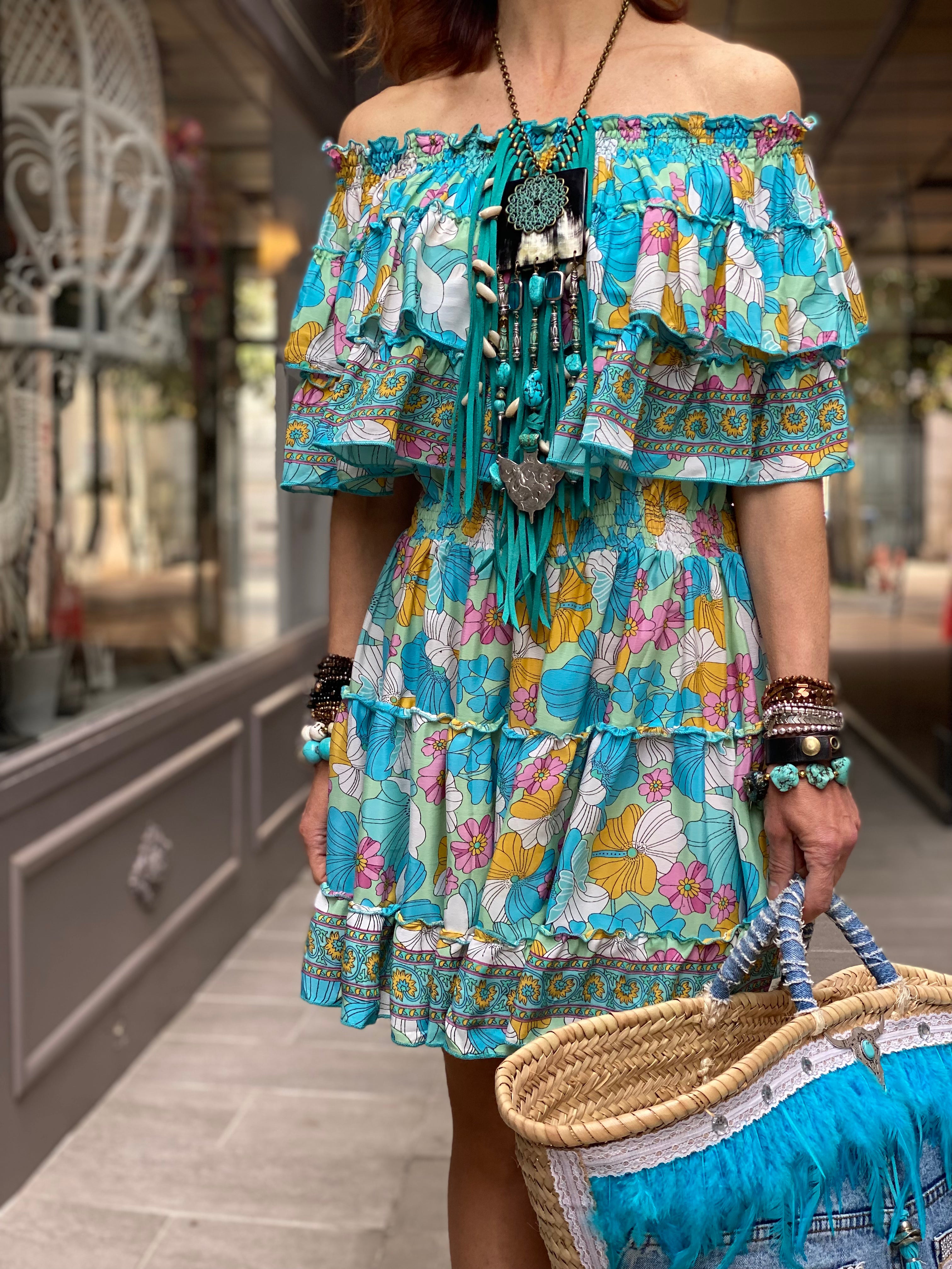 Robe Antigua Flower Nomad Sissi