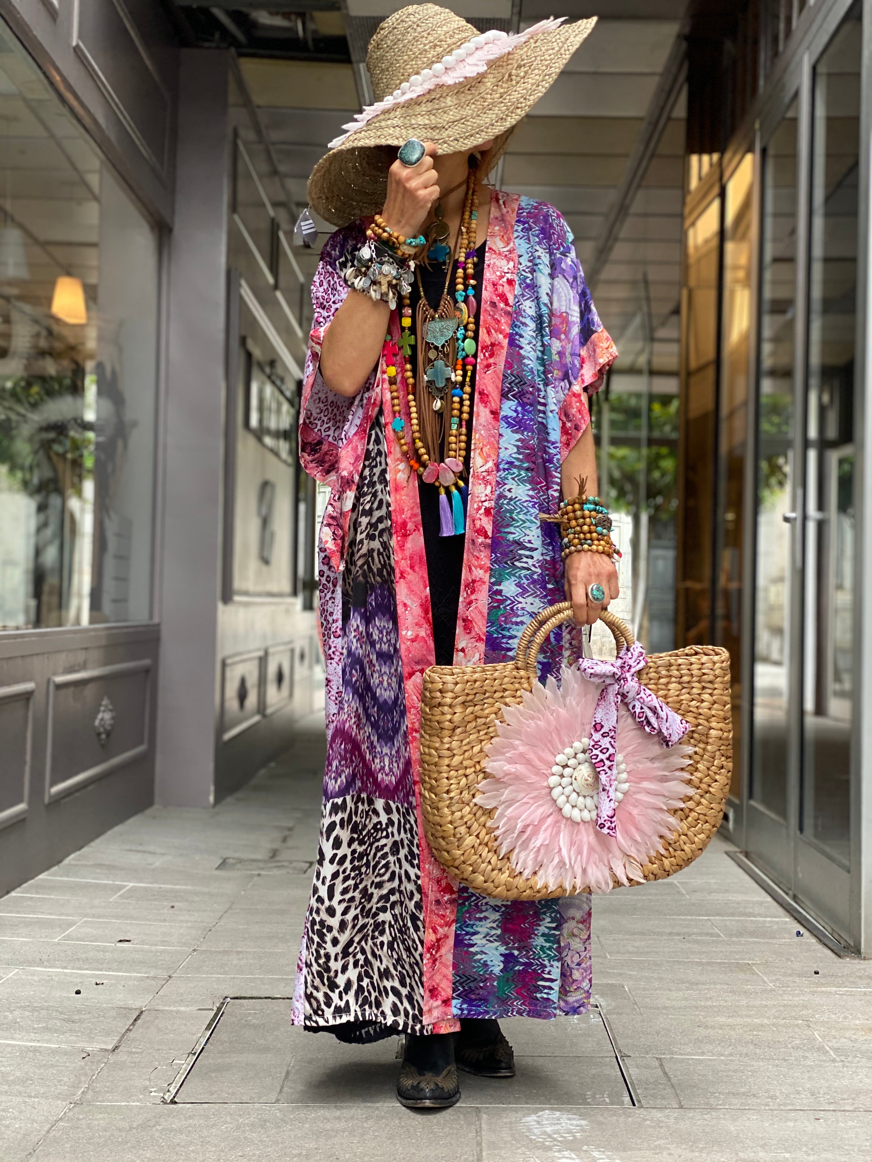 Kimono Long Fleur de Pirate