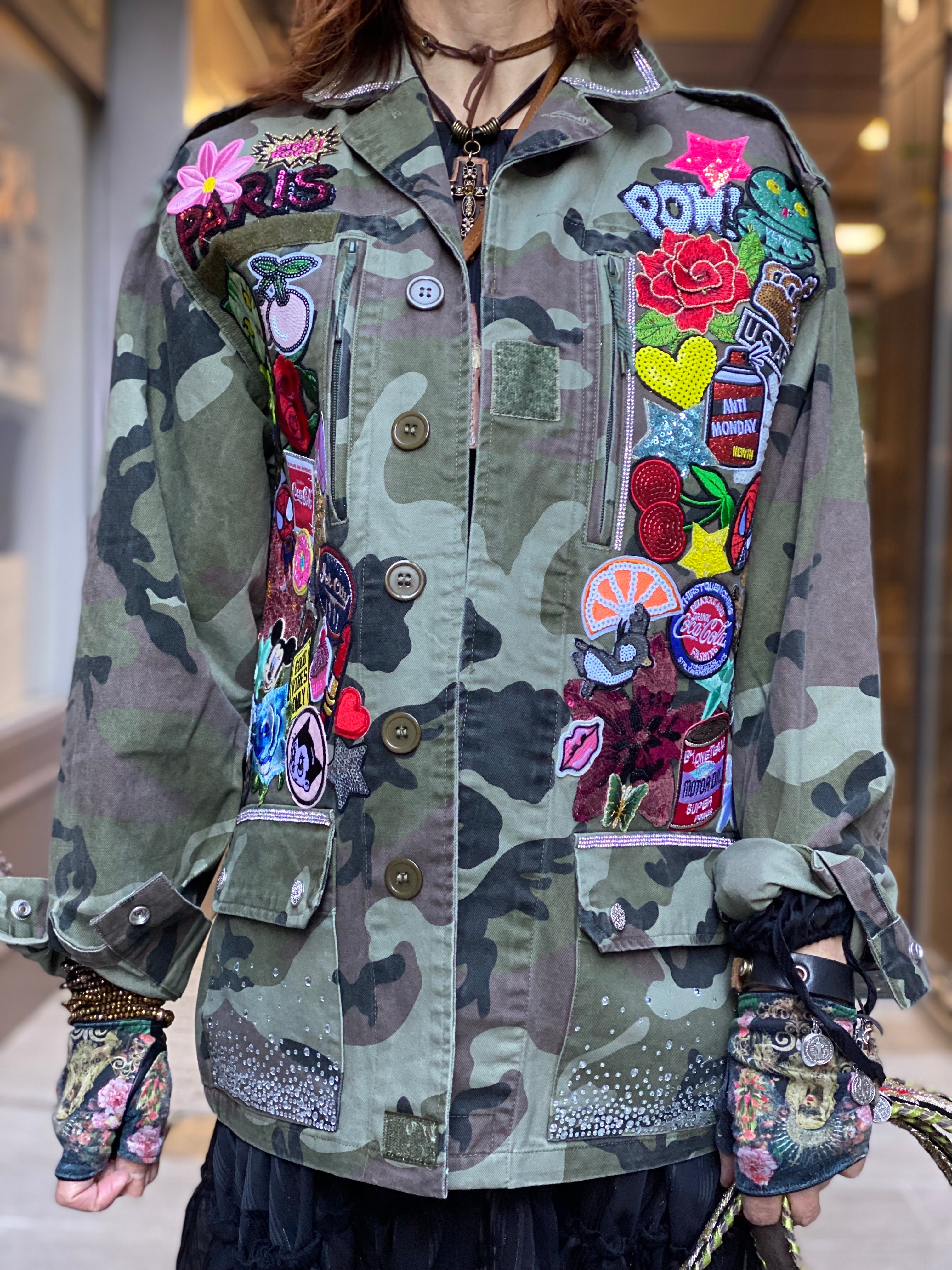 Veste militaire Custom Poupée de Soie