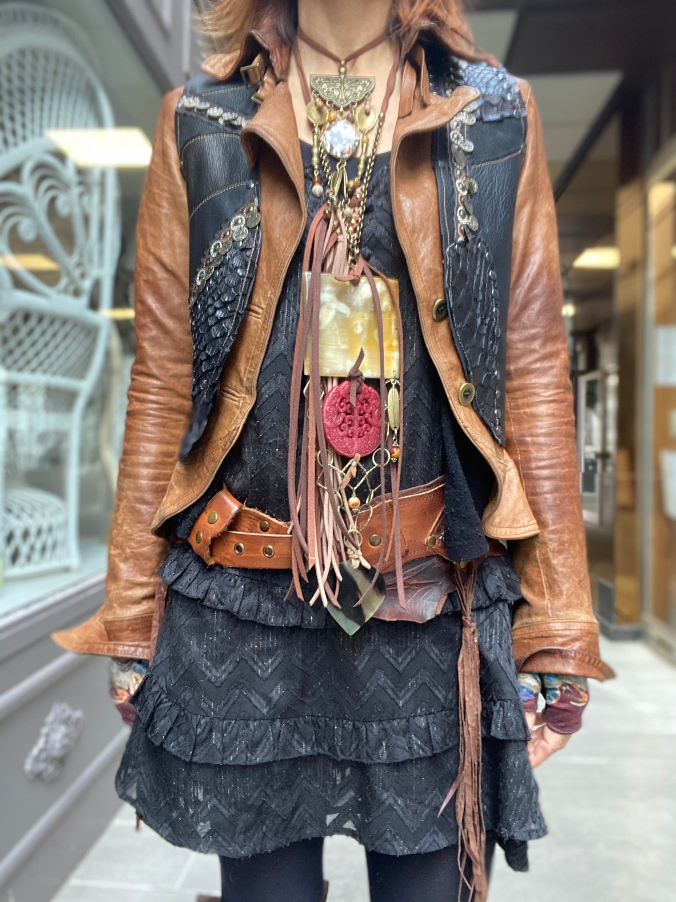 Gilet Keithe court Iguan Atypikskin