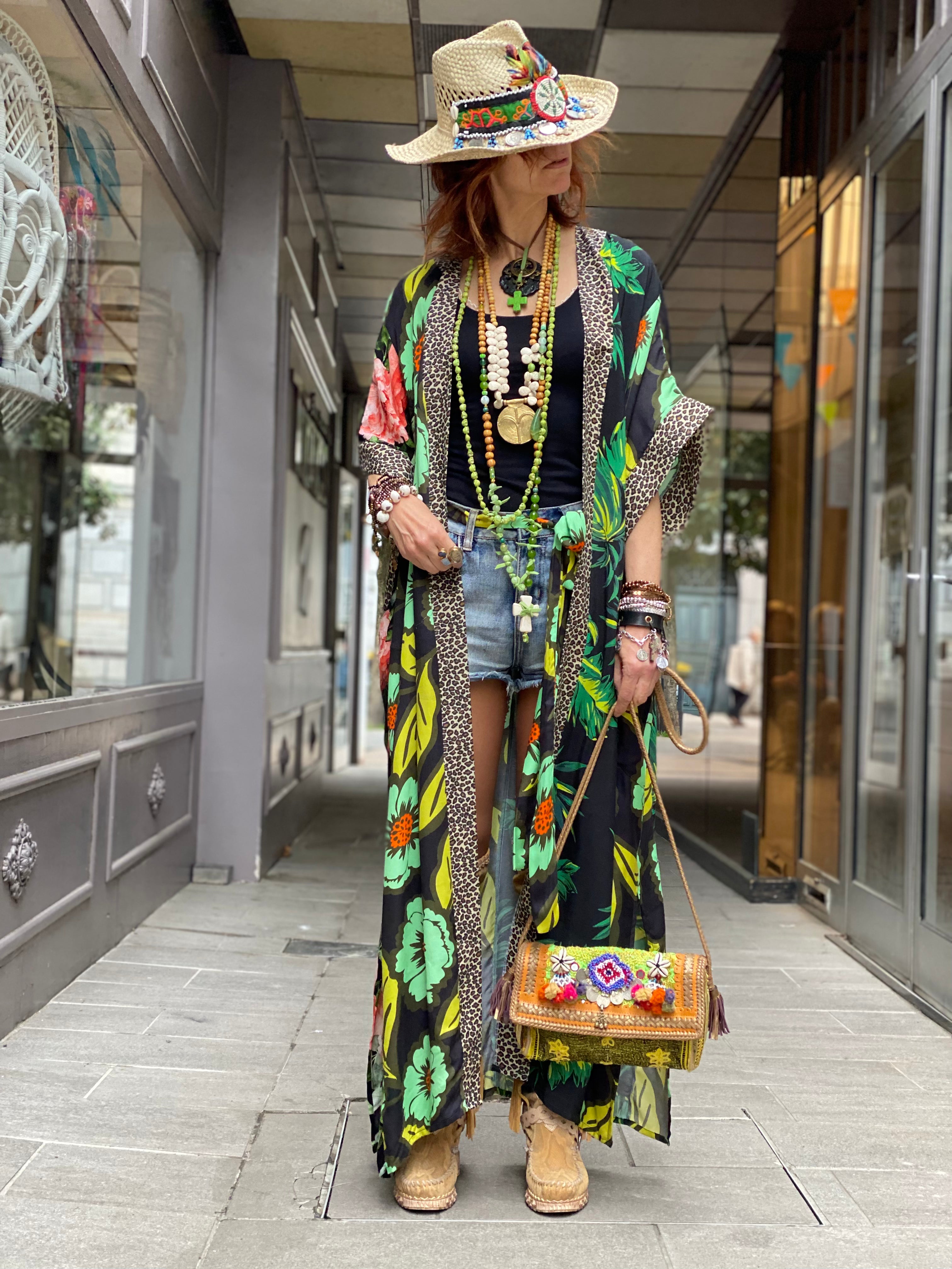 Pirate Flower Long Kimono