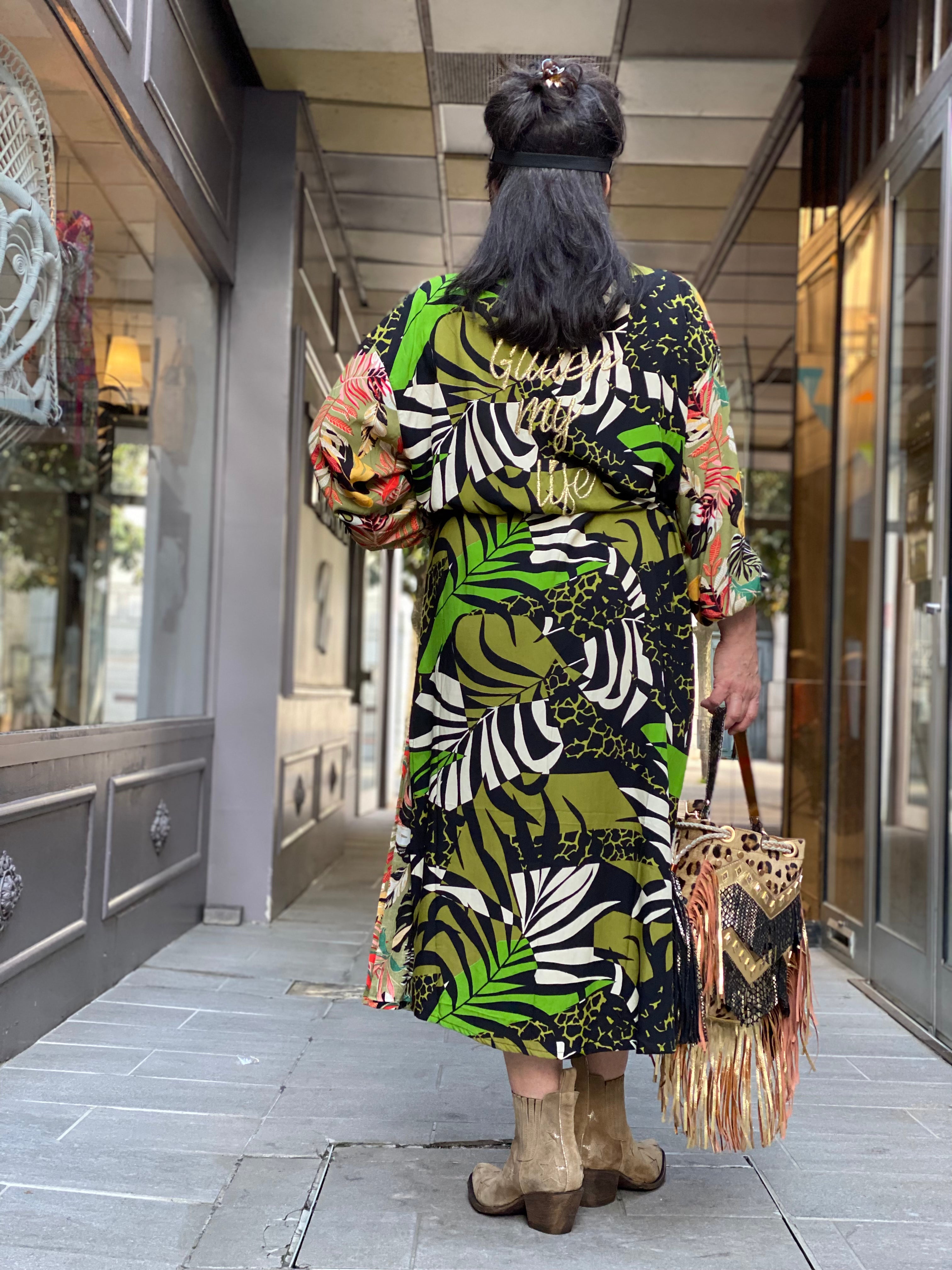 Kimono Long Fleur de Pirate