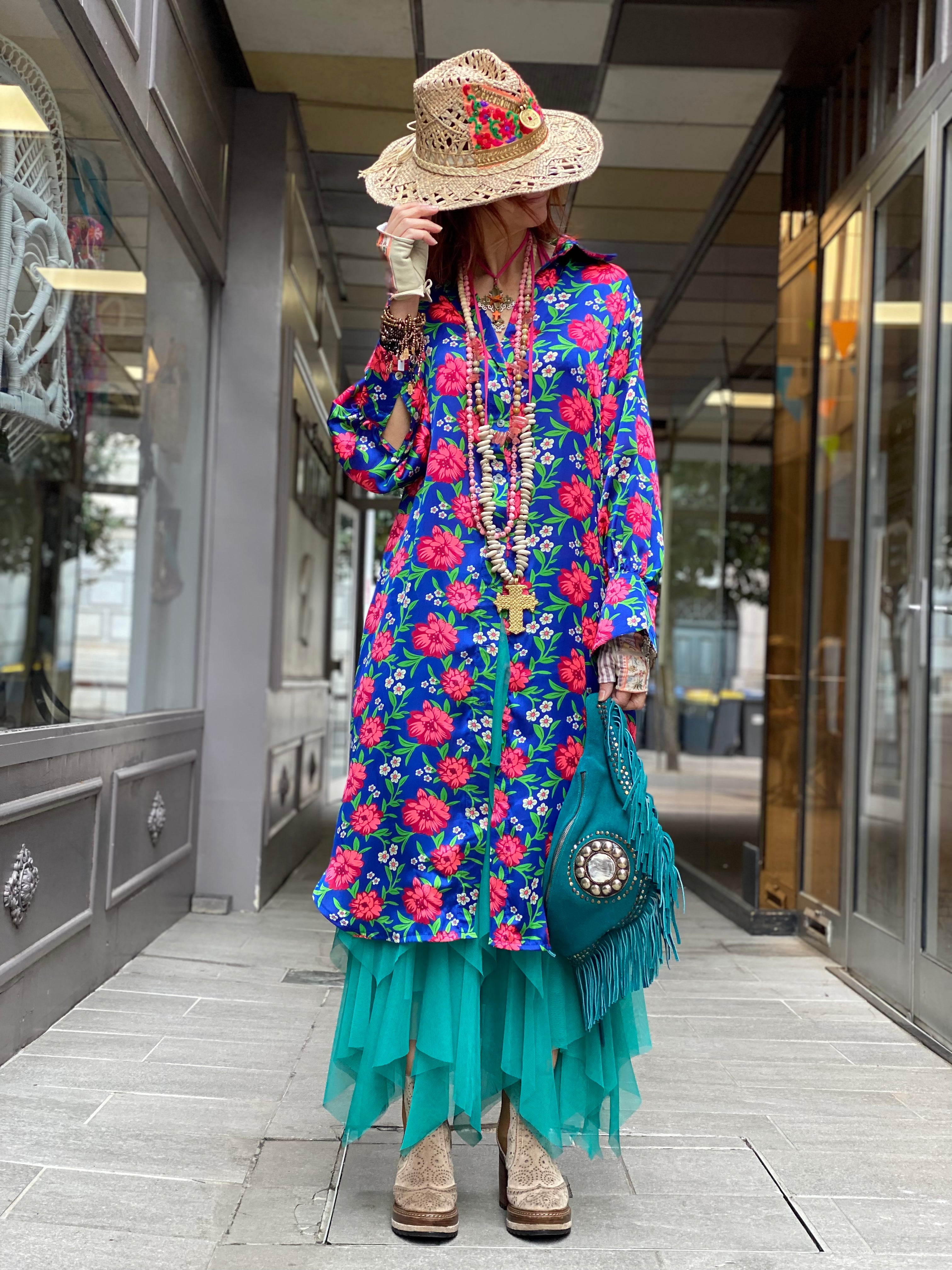 Chemise longue Fleur de Pirate