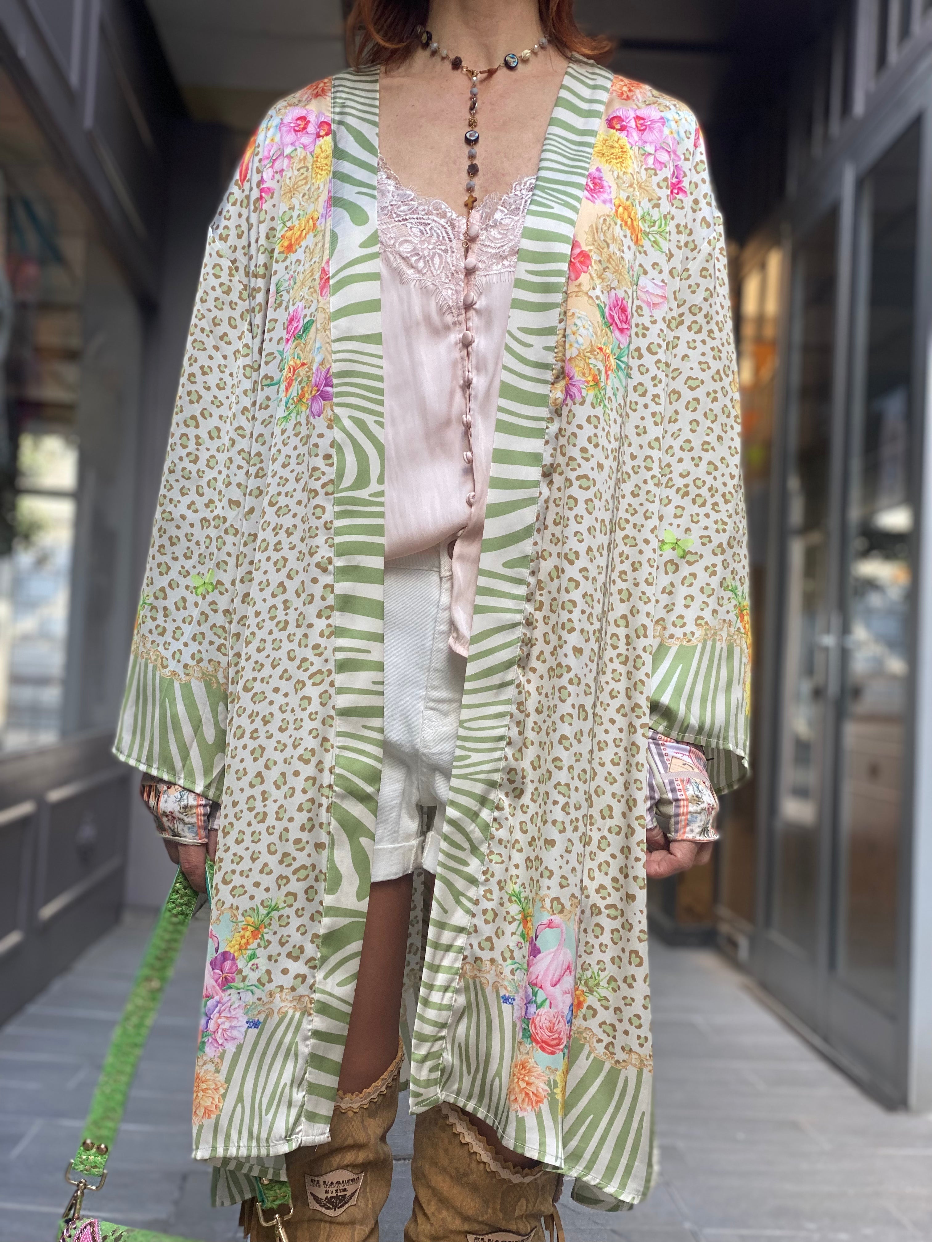 Katherina Loretta Flamingo Fantasy Kimono