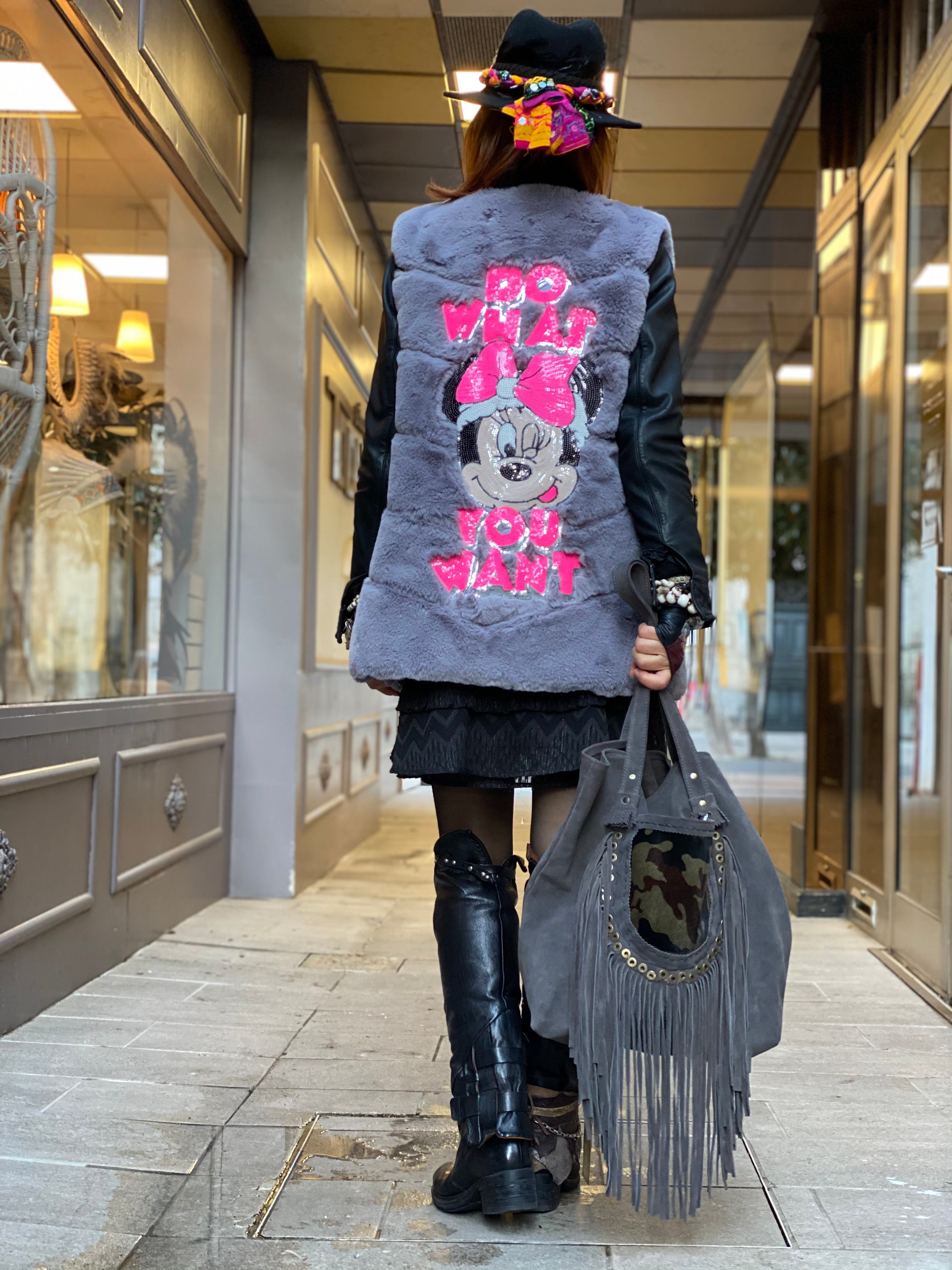 Faux Fur Silk Doll Vest