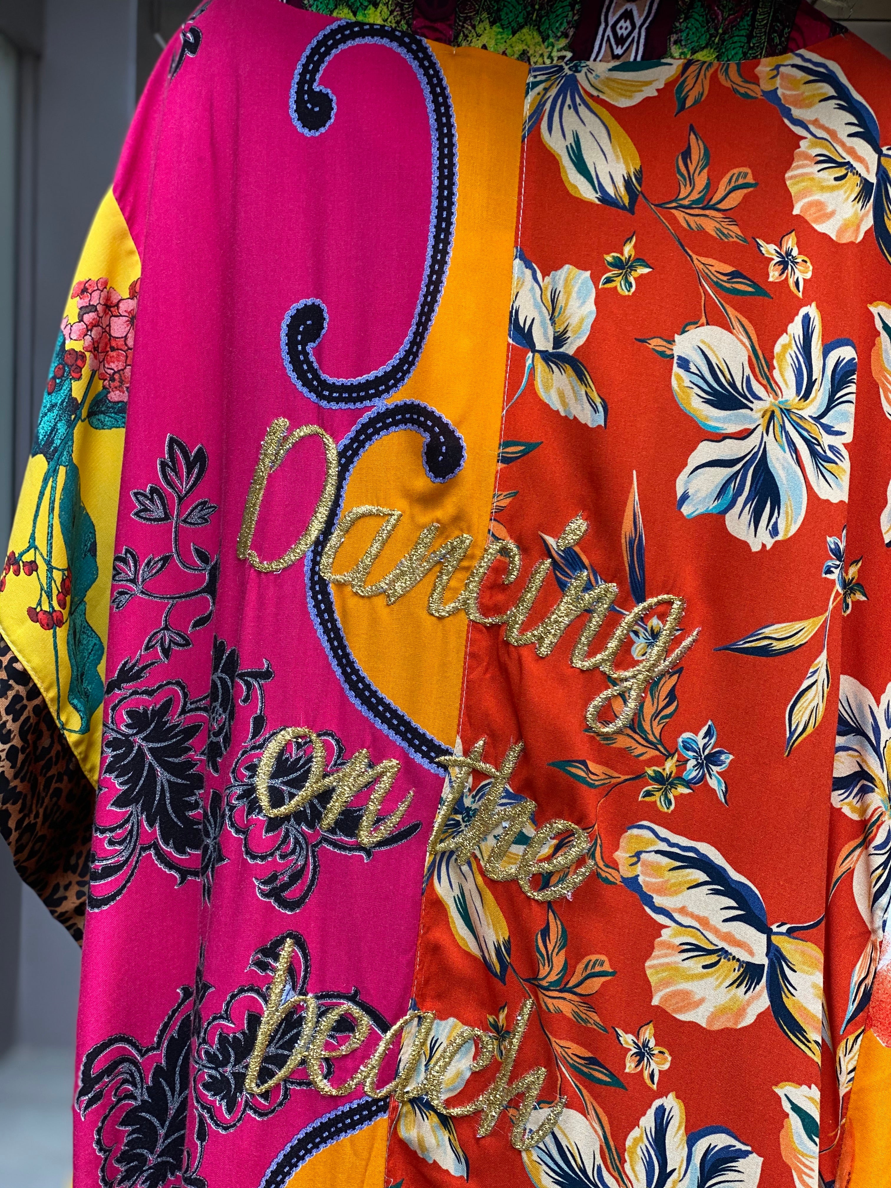 Pirate Flower Long Kimono