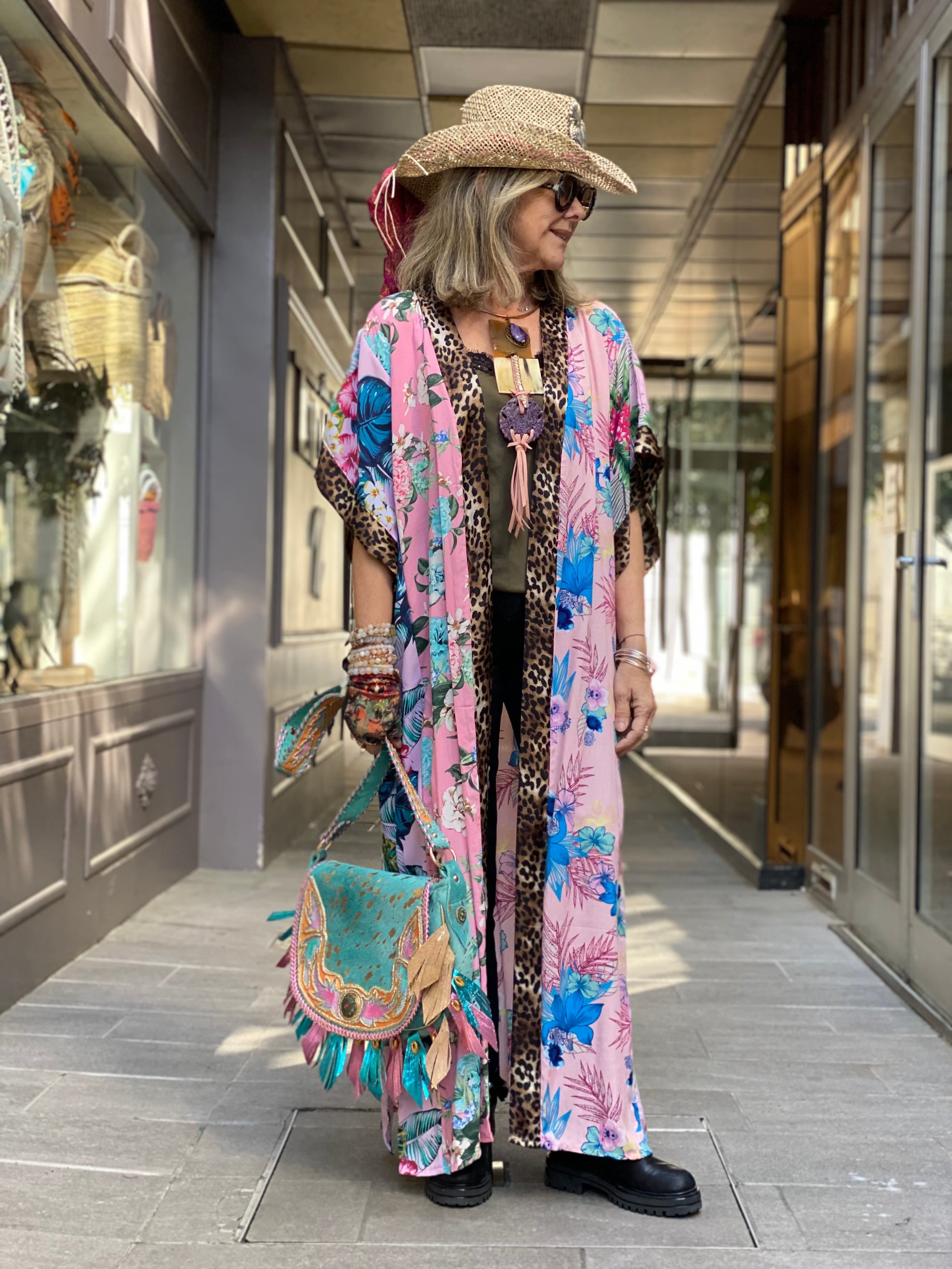 Kimono Long Fleur de Pirate