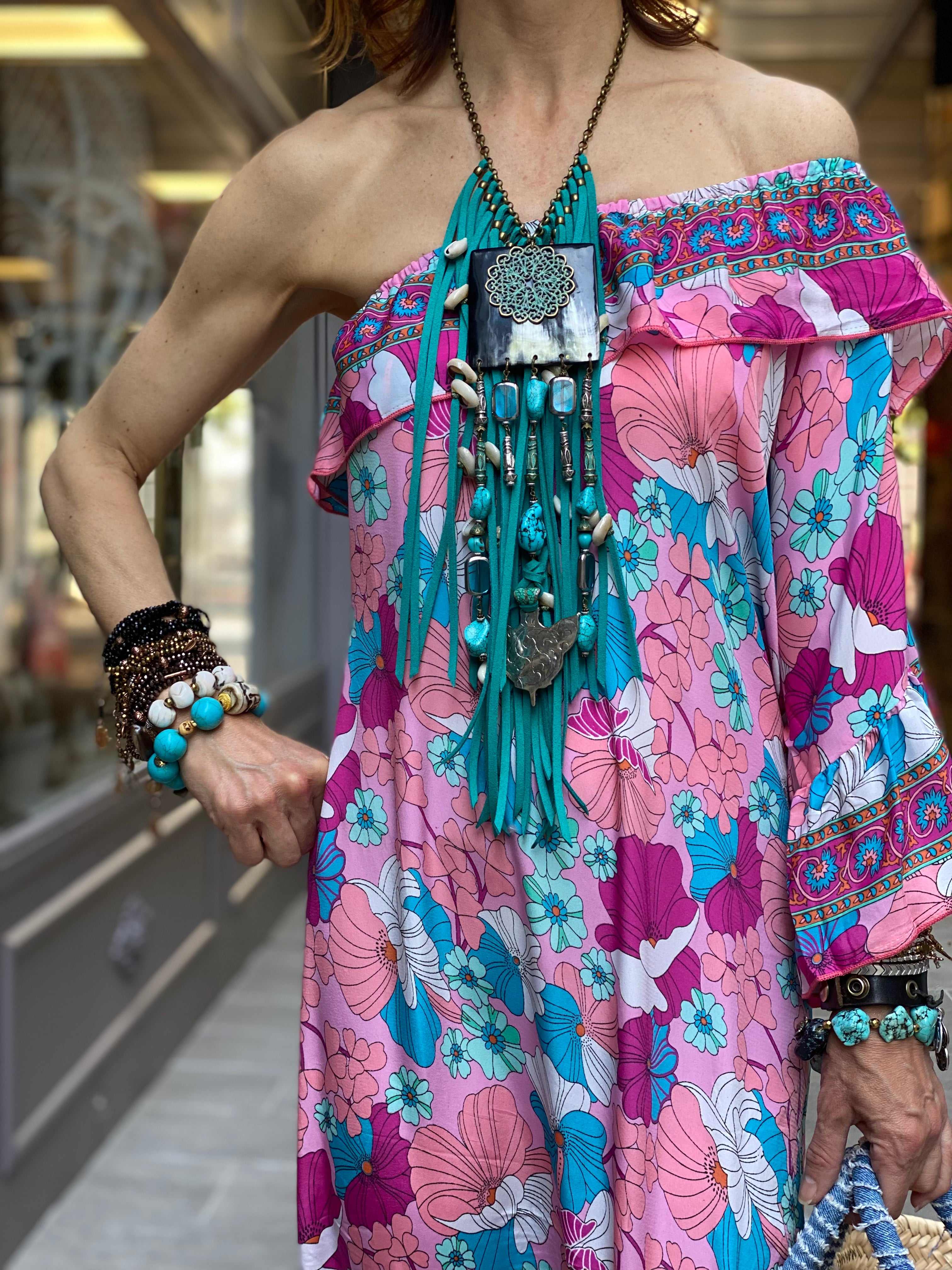 Tobago Flower Nomad Sissi Dress