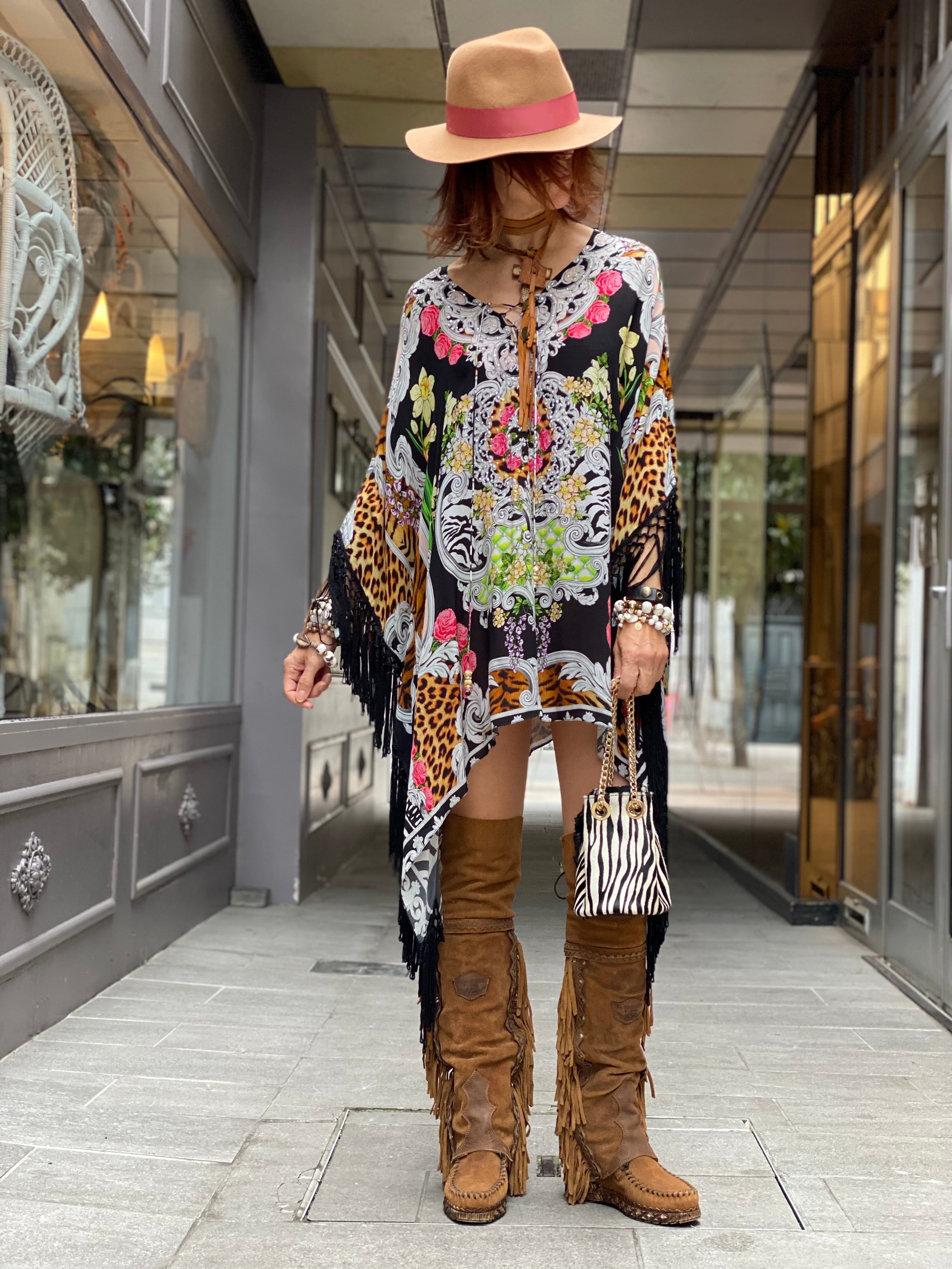 Fringed Kaftan Top Warrior Princess Czarina