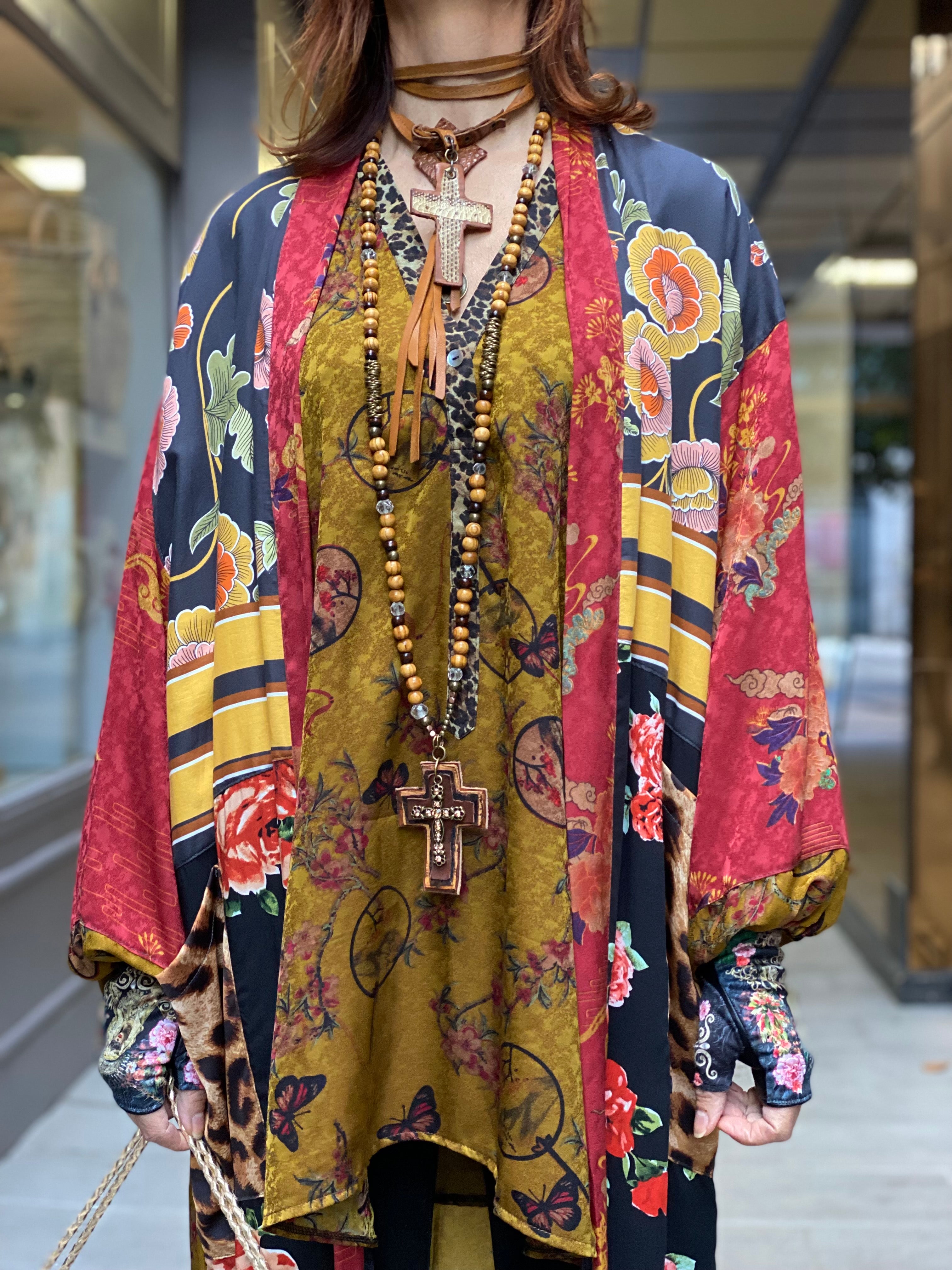 Pirate Flower Long Kimono