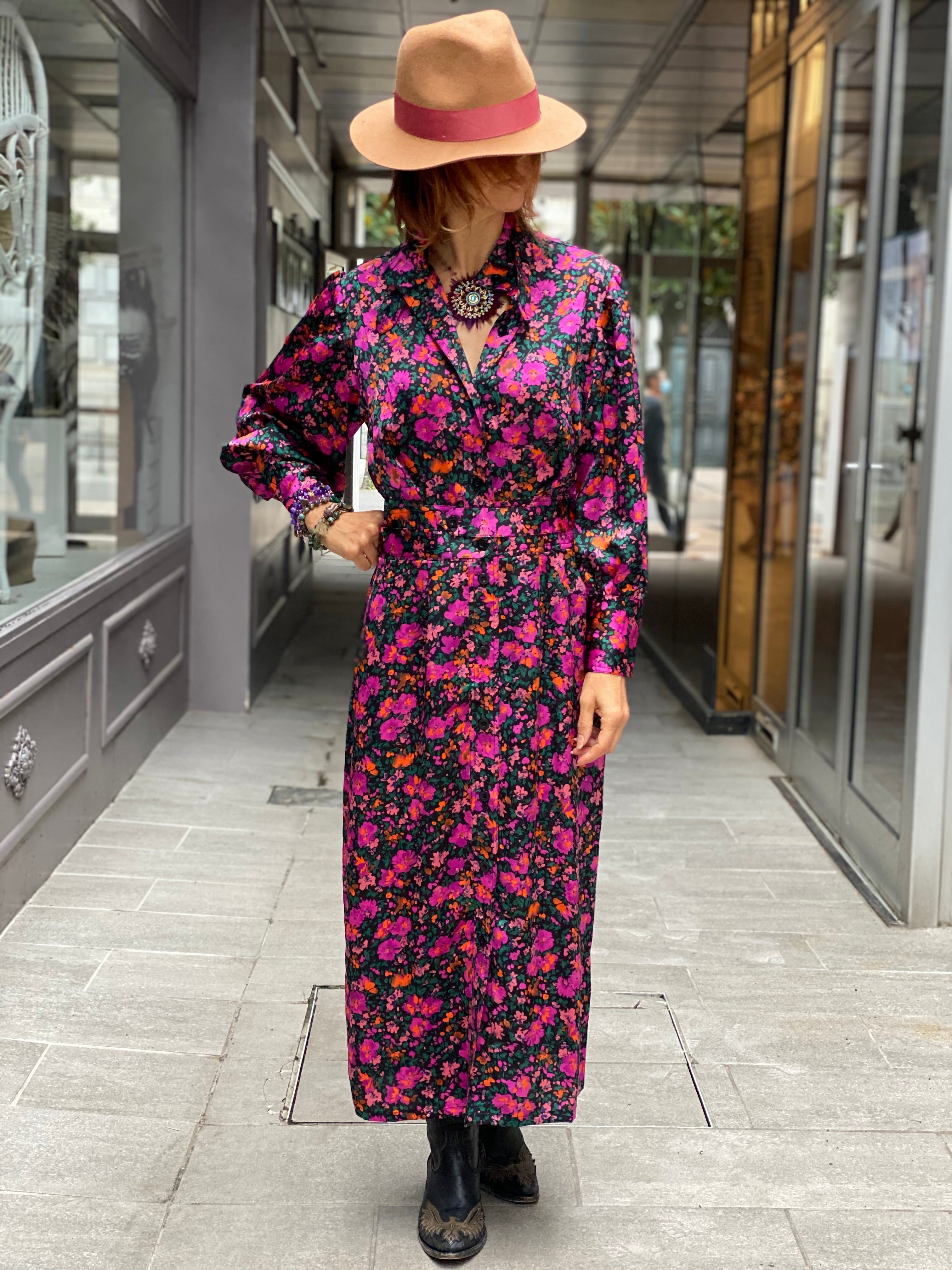 Venice Pink Wild Long Dress by Amenapih