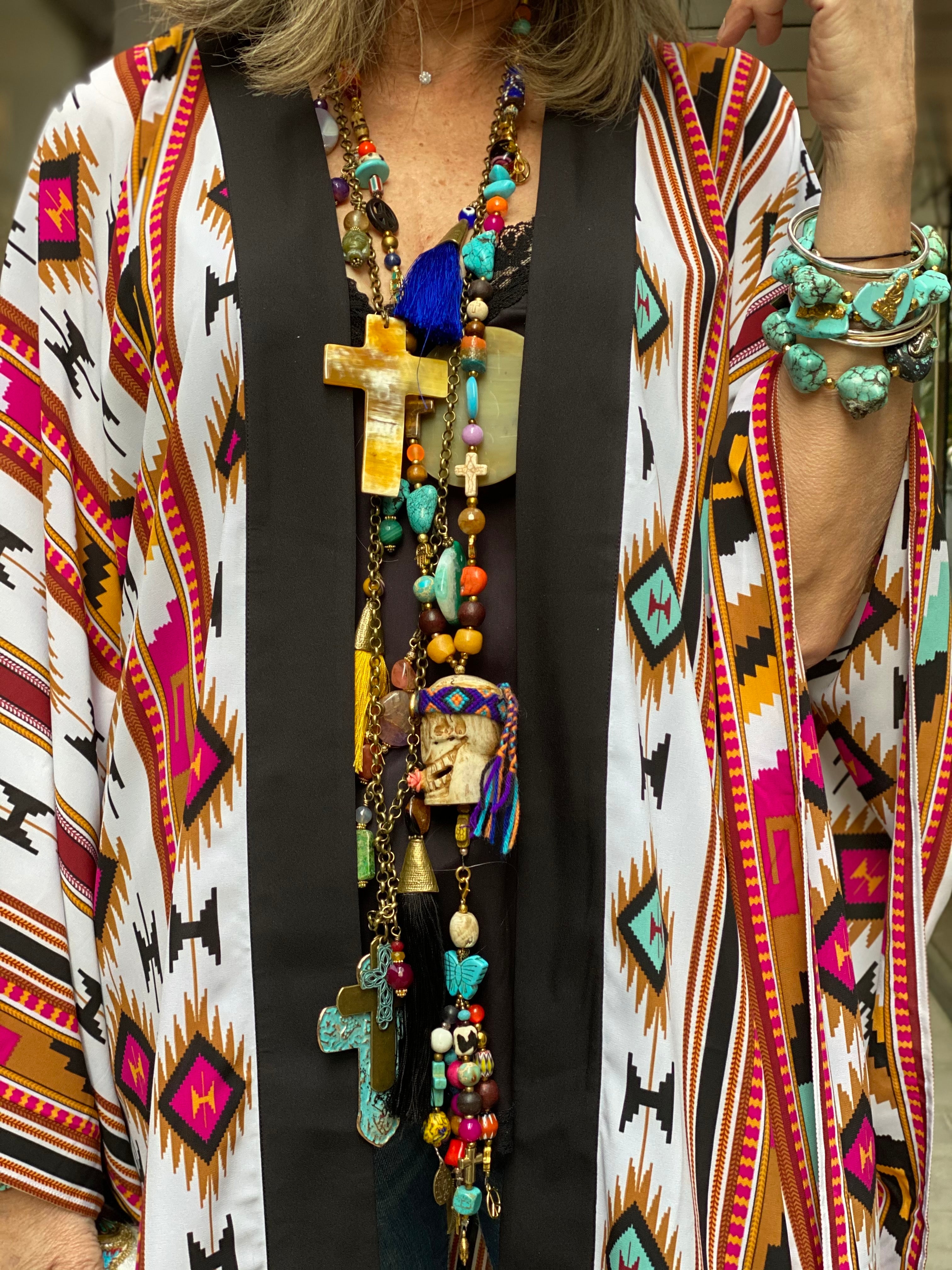 Mystique Beach Wings Navajo Boho Kimono