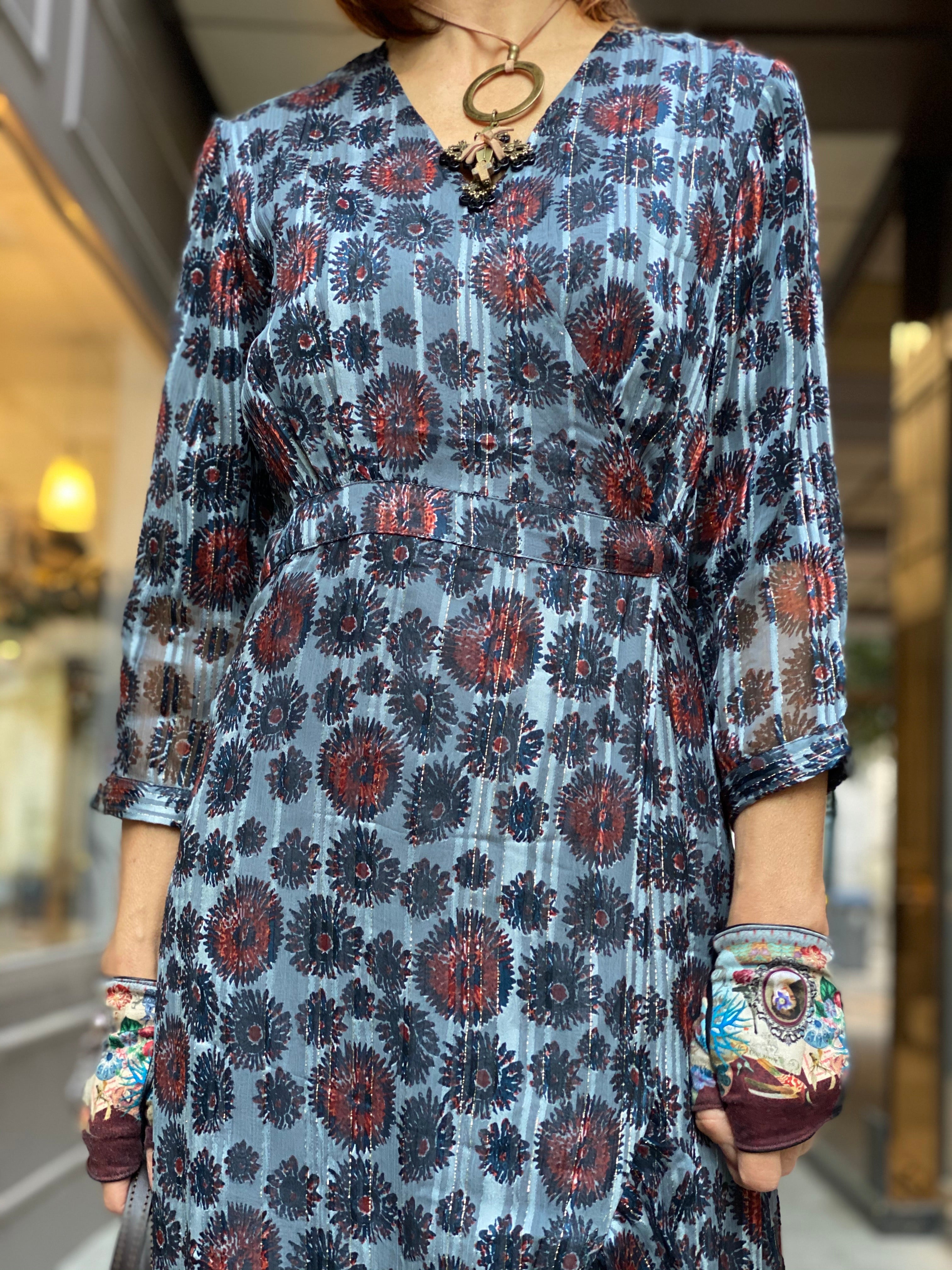 Robe Chloé Sunflower Satin Maison Hotel