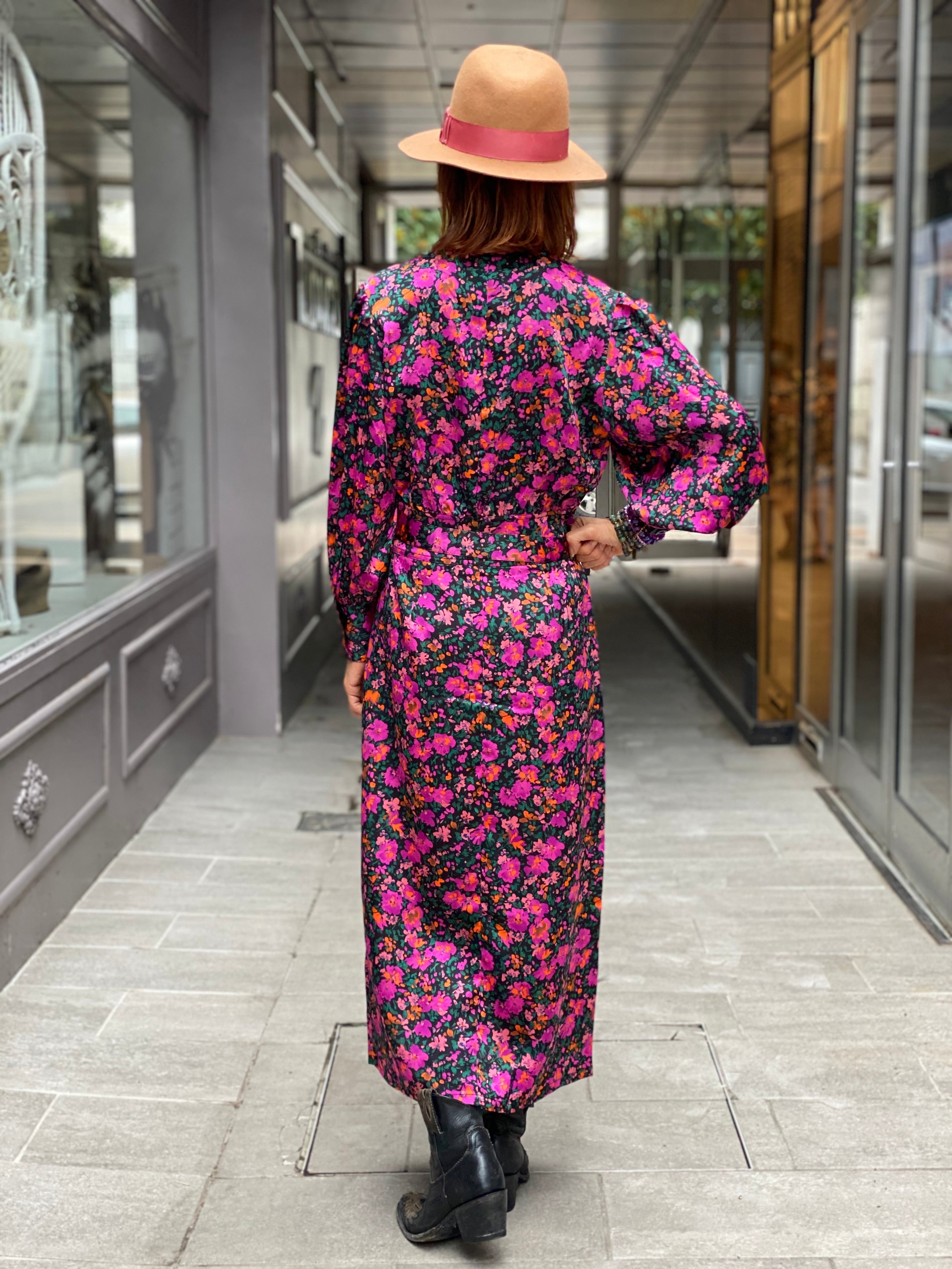 Venice Pink Wild Long Dress by Amenapih