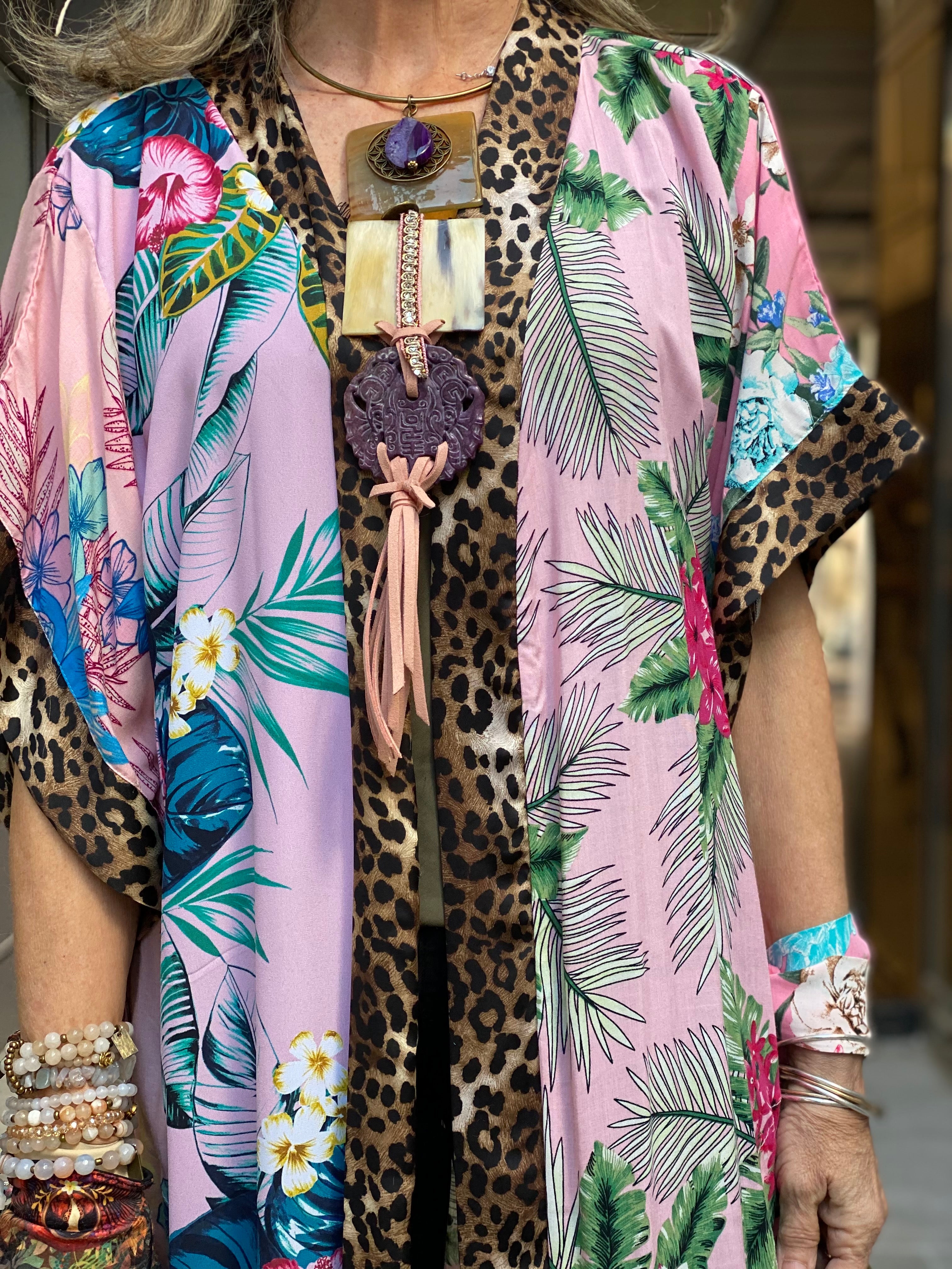 Kimono Long Fleur de Pirate