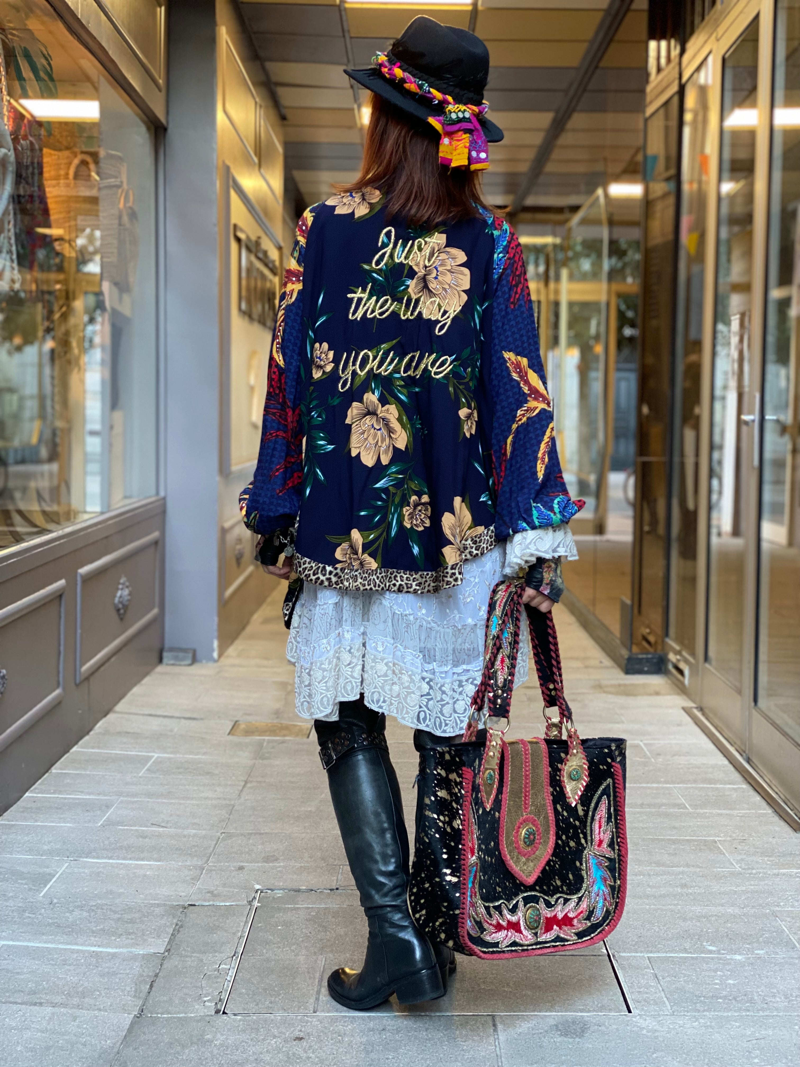 Pirate Flower Short Kimono