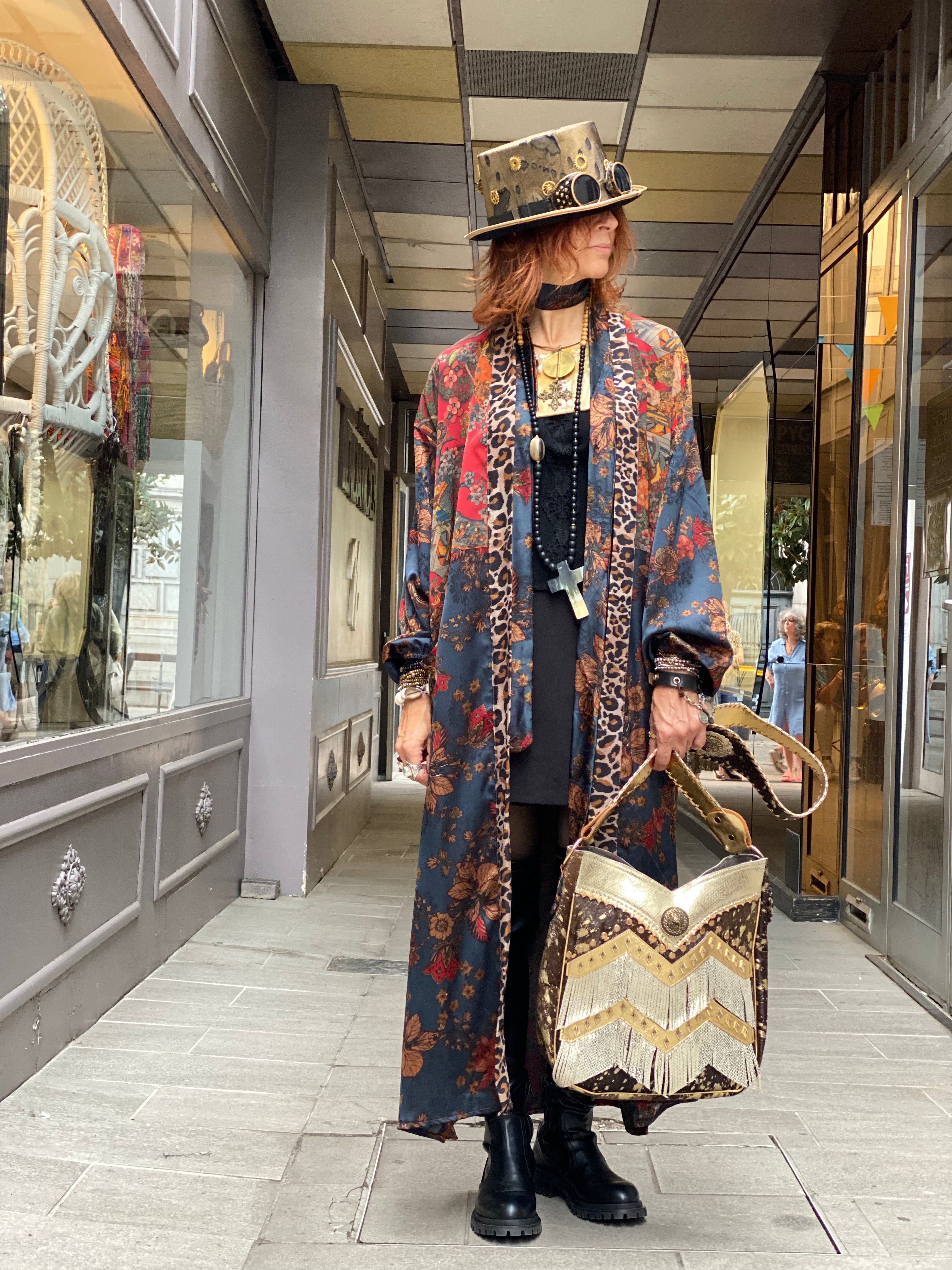 Kimono Long Fleur de Pirate