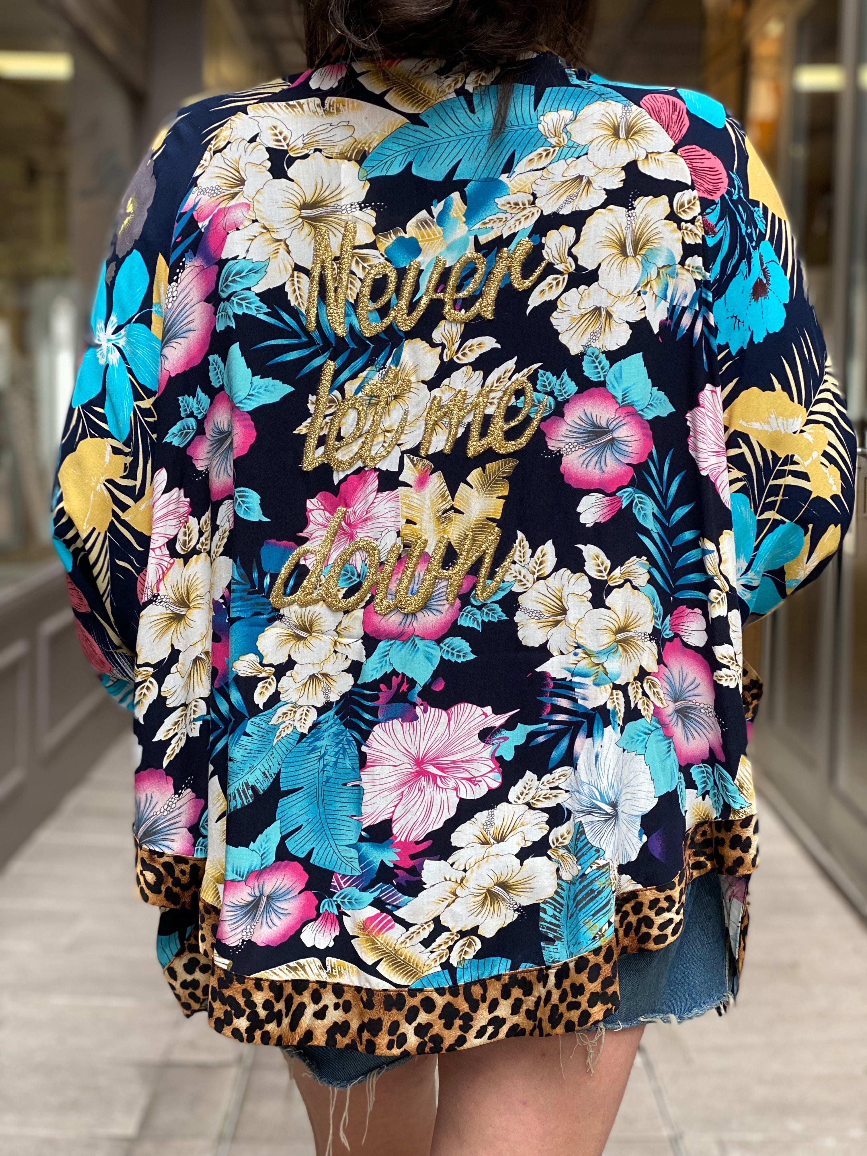 Pirate Flower Short Kimono