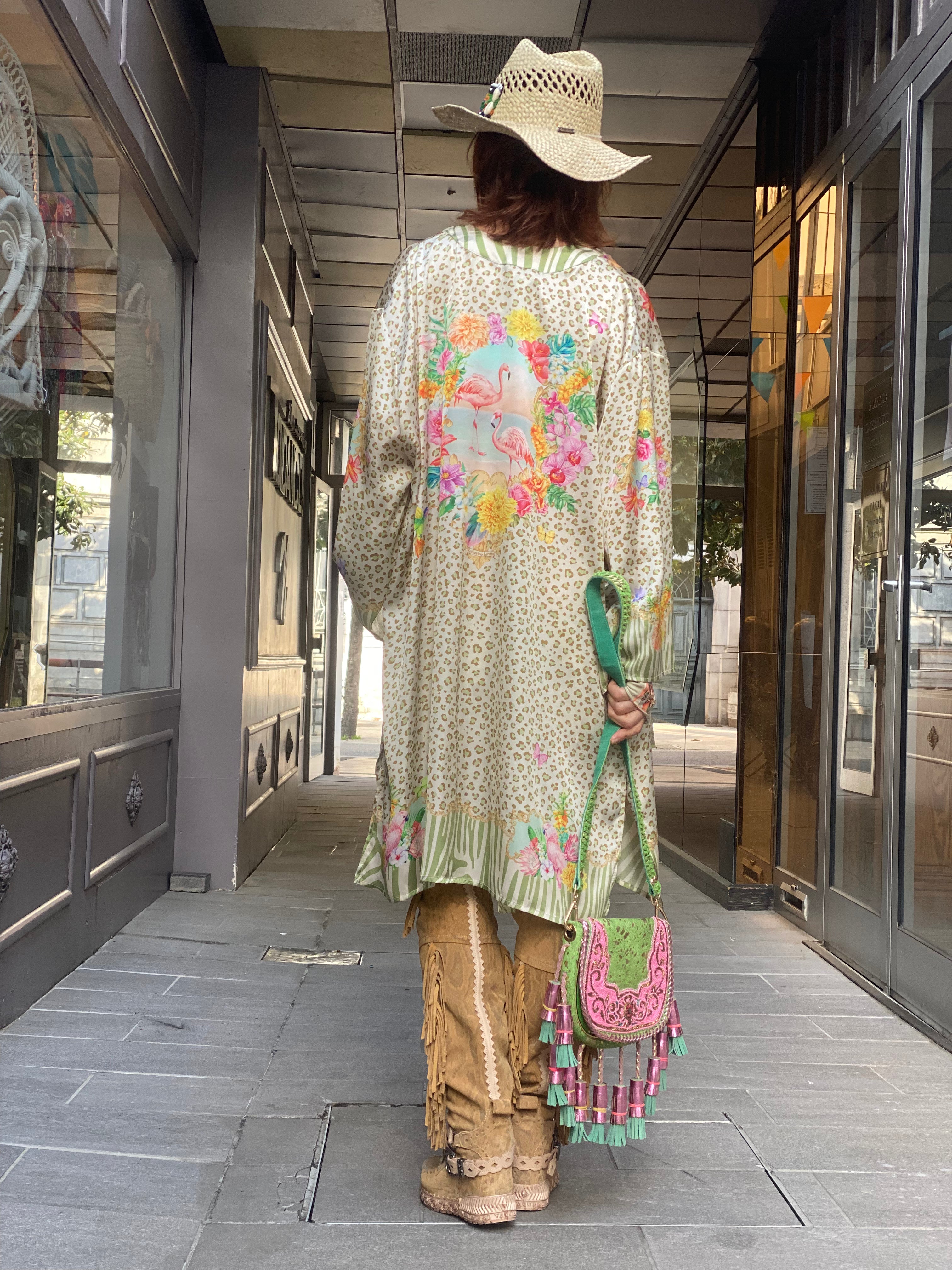 Katherina Loretta Flamingo Fantasy Kimono
