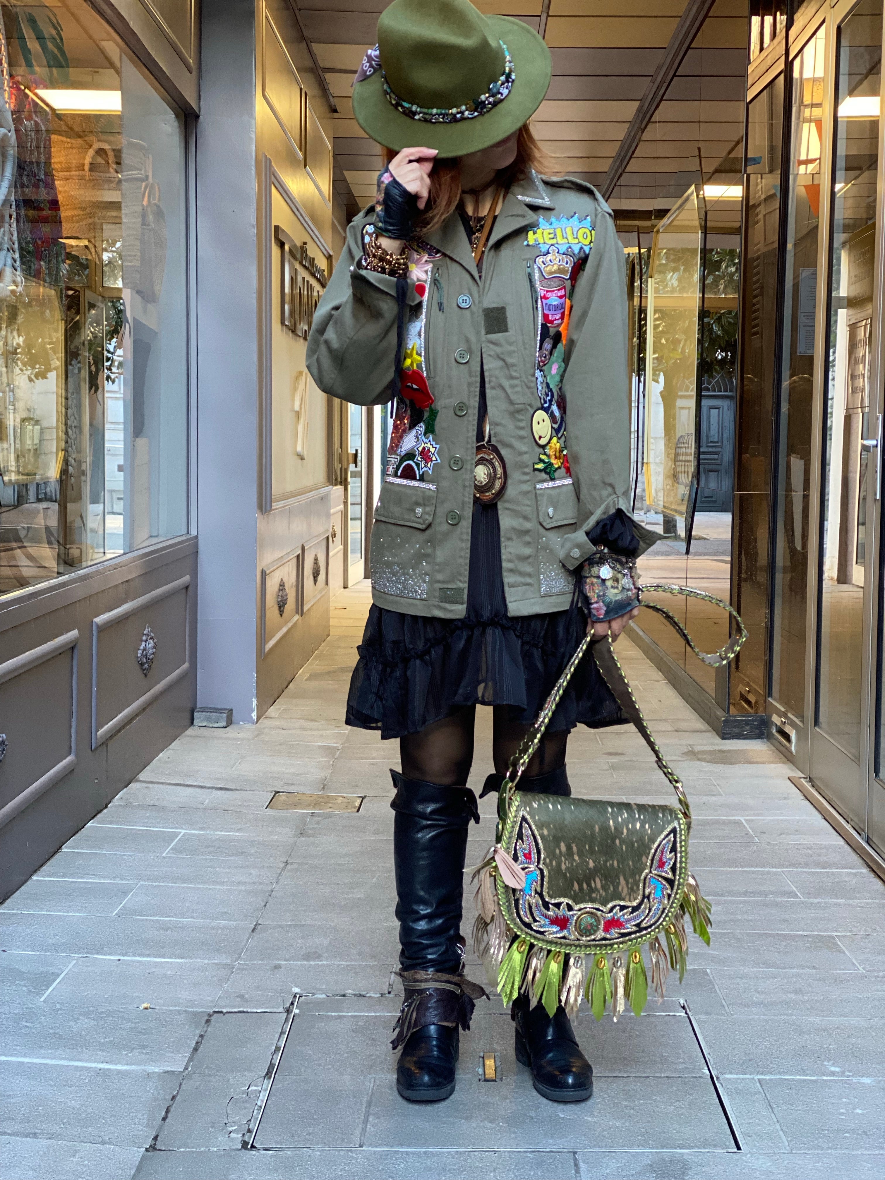 Veste militaire Custom Poupée de Soie