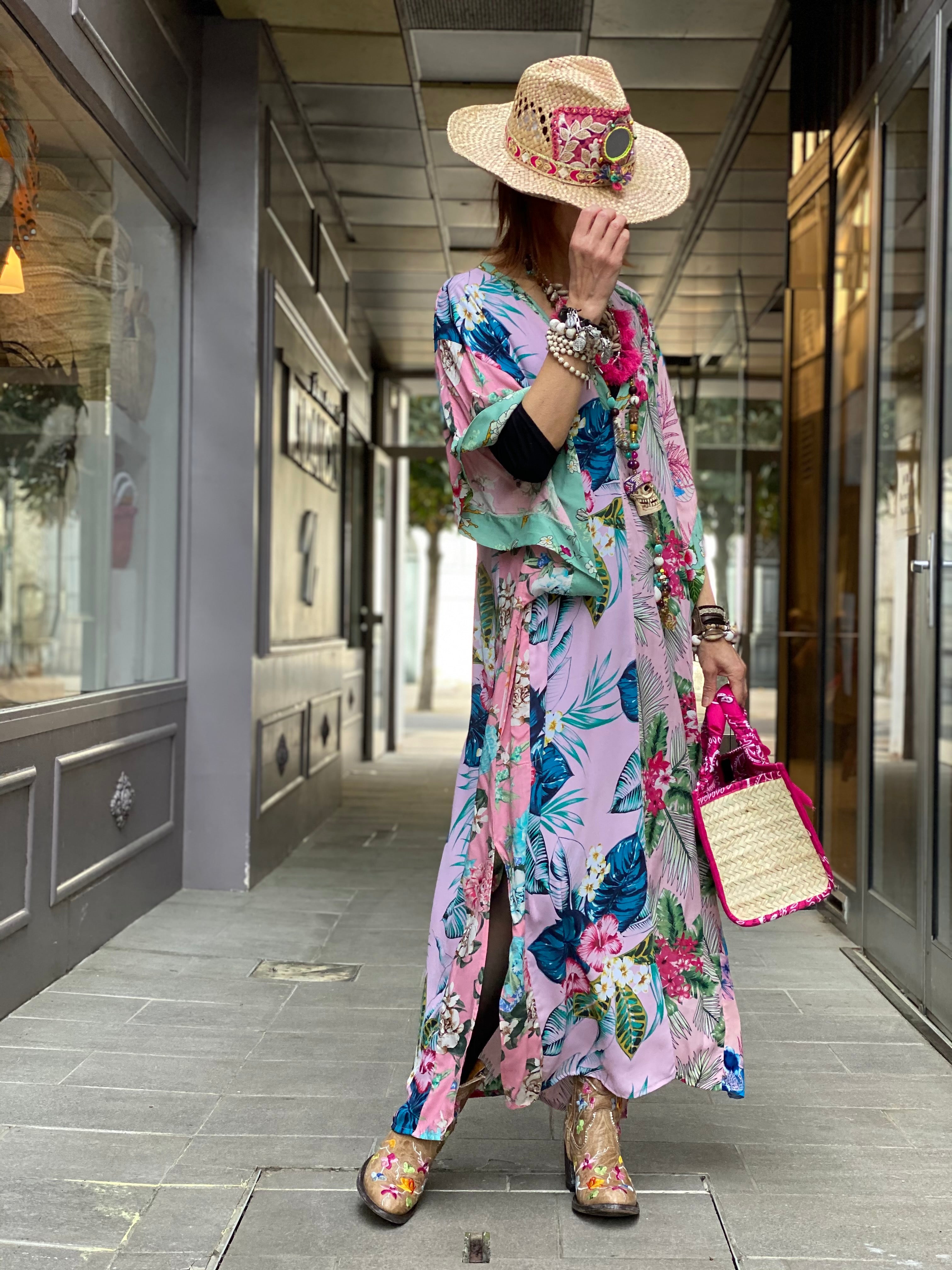 Kaftan long Fleur de Pirate
