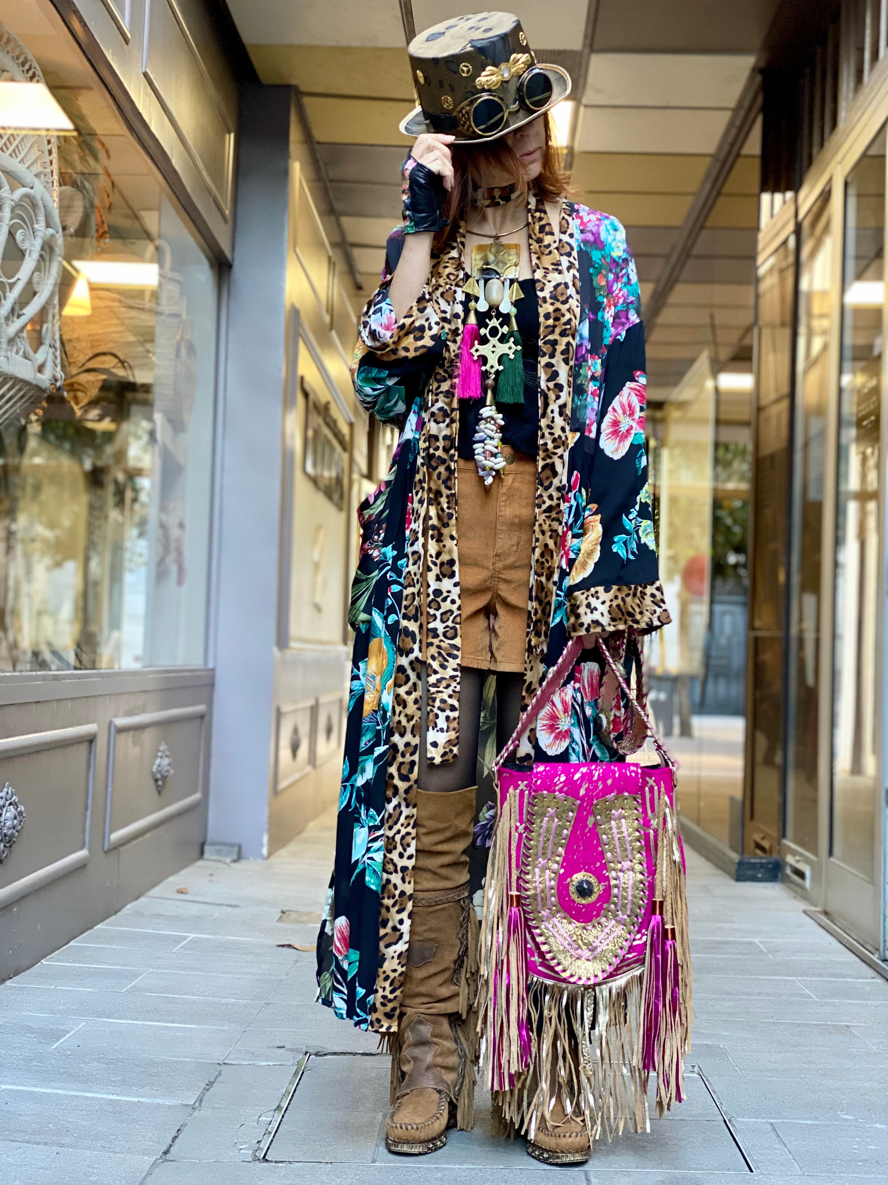 Kimono Long Fleur de Pirate