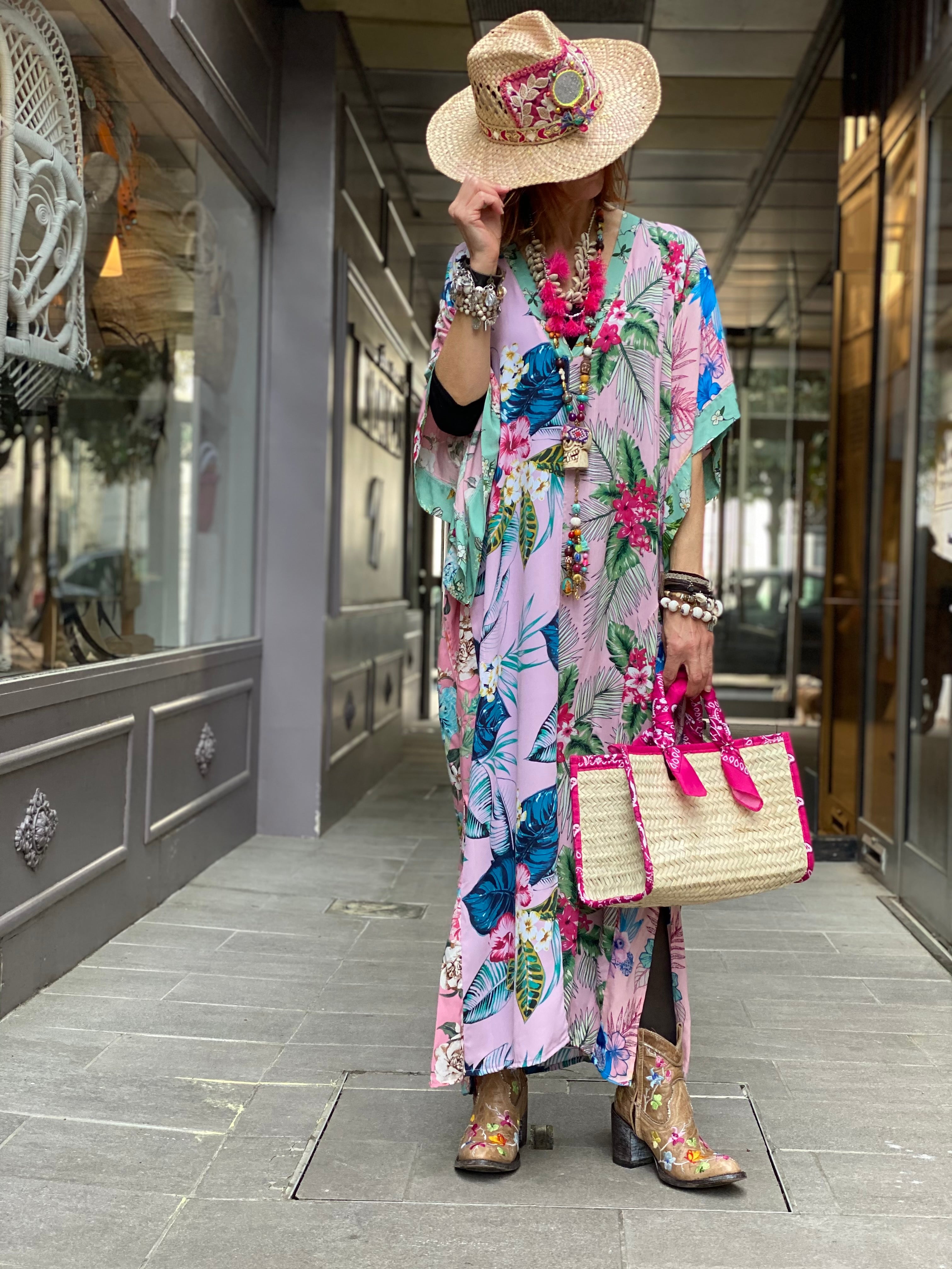Kaftan long Fleur de Pirate