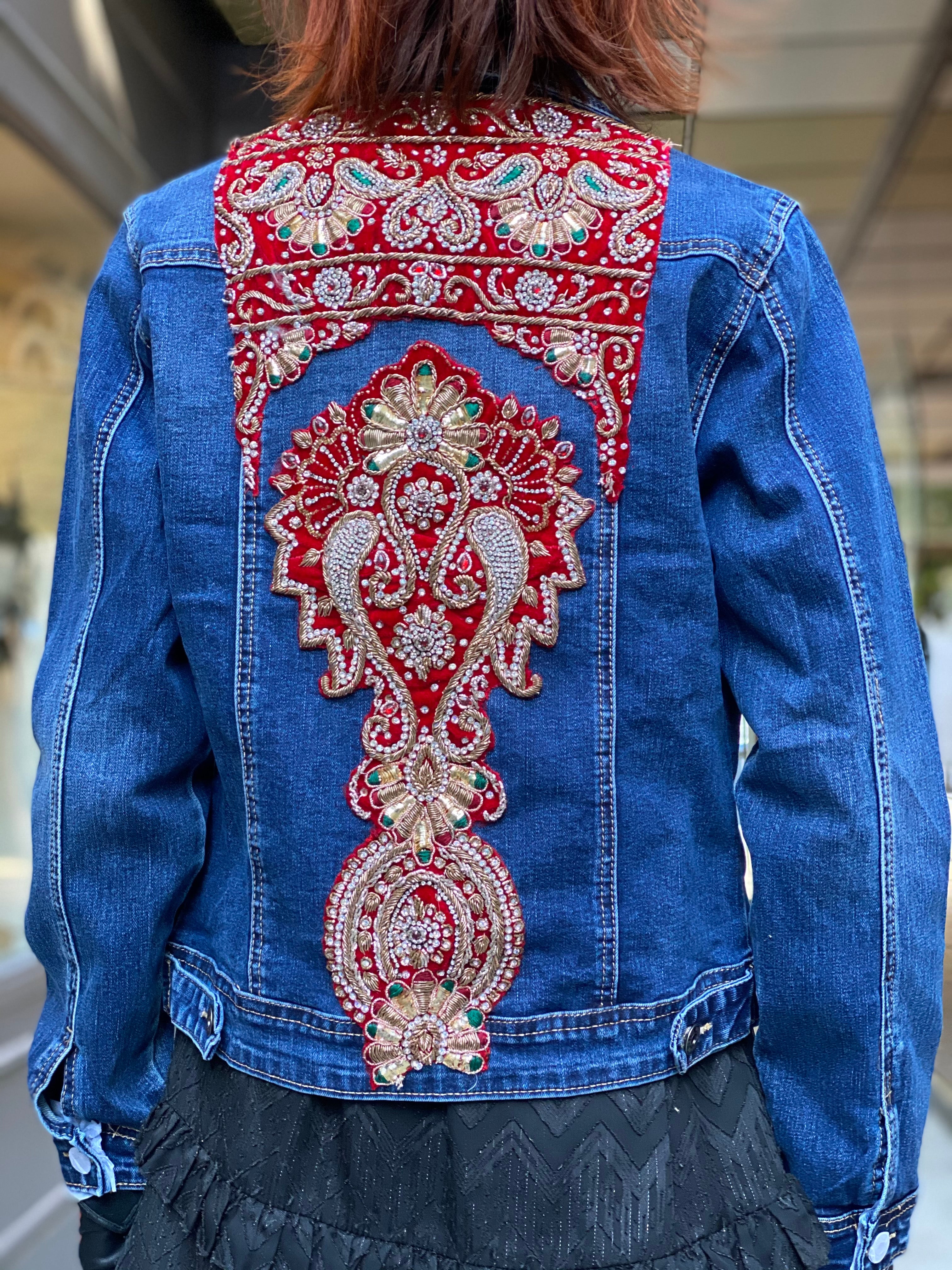 Mamz'elle Zoé Jean Saree Jacket