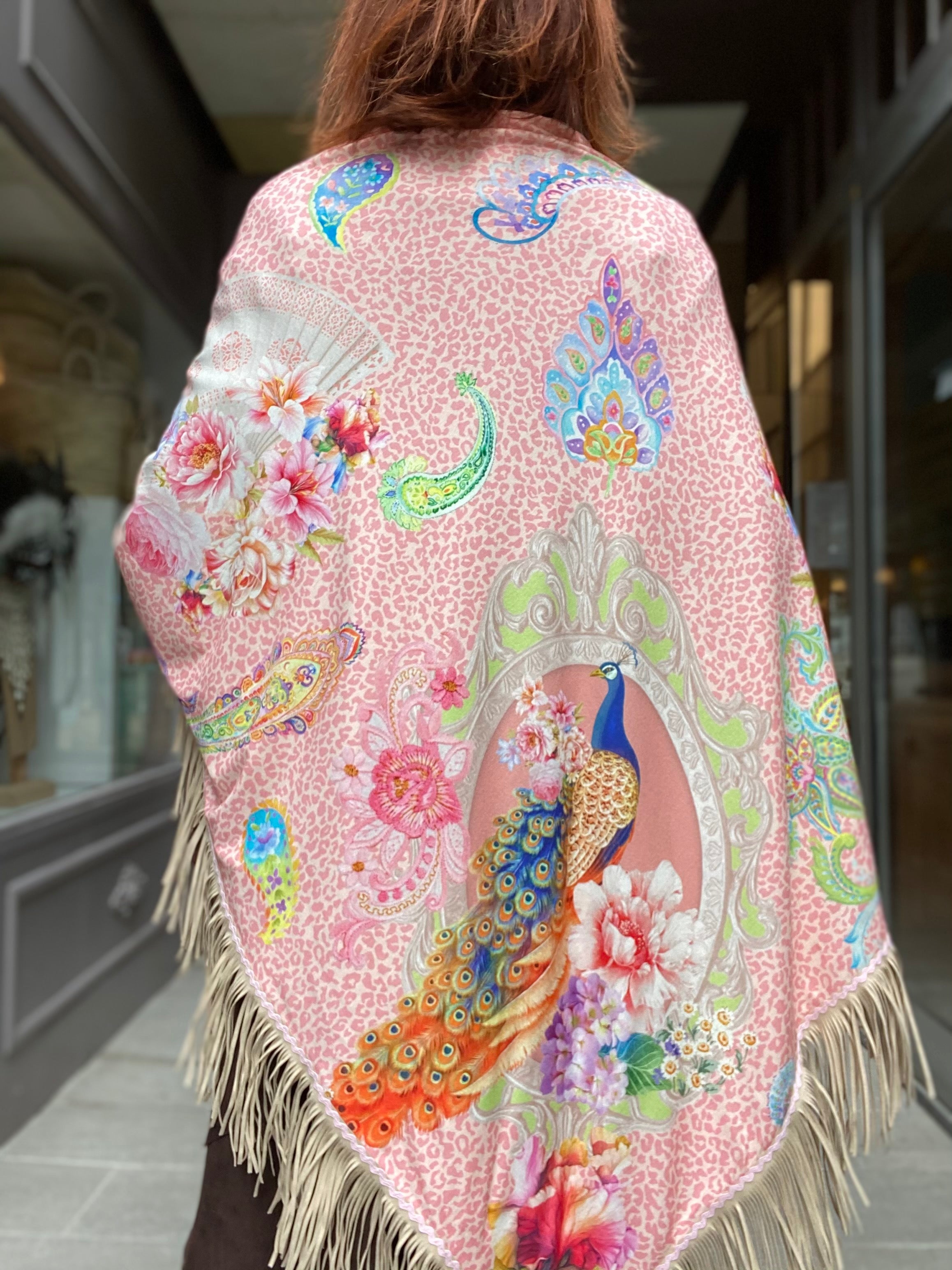 Pink Paisley Katherina Loretta Shawl