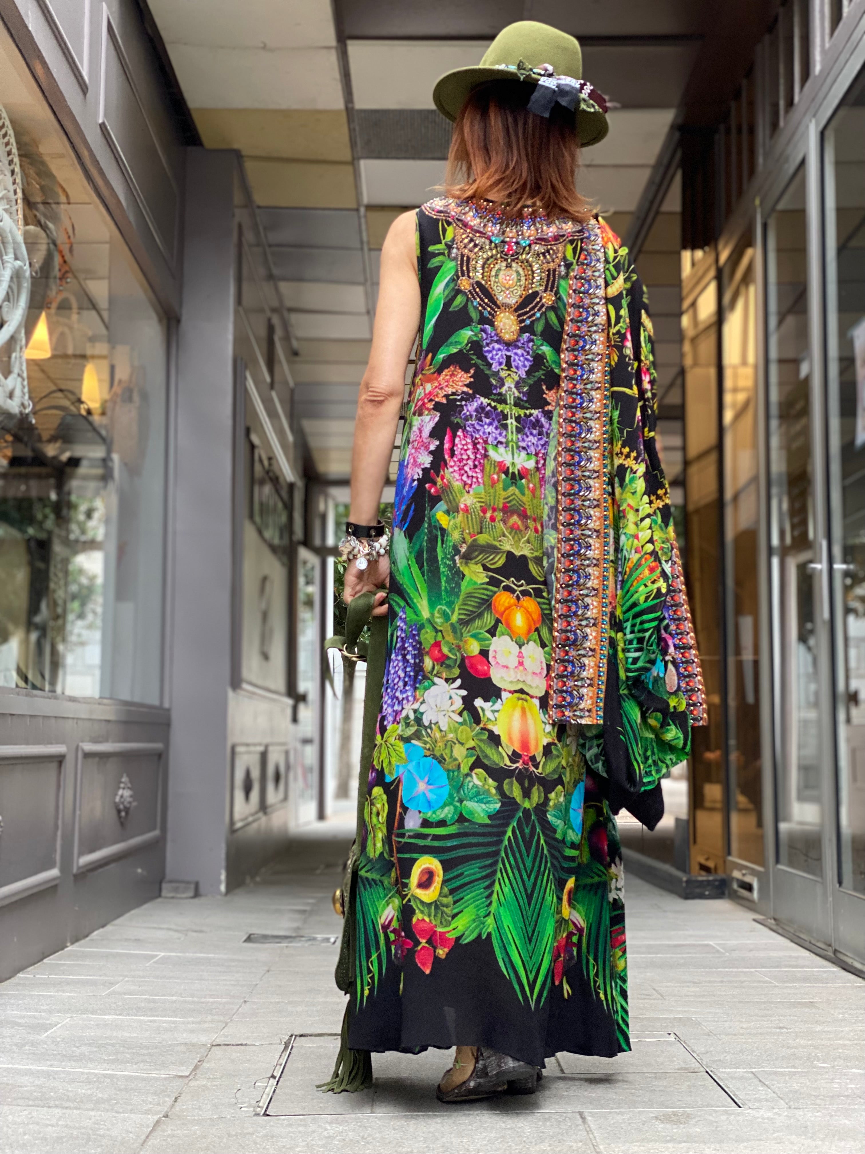 Tropical Love Czarina sleeveless dress