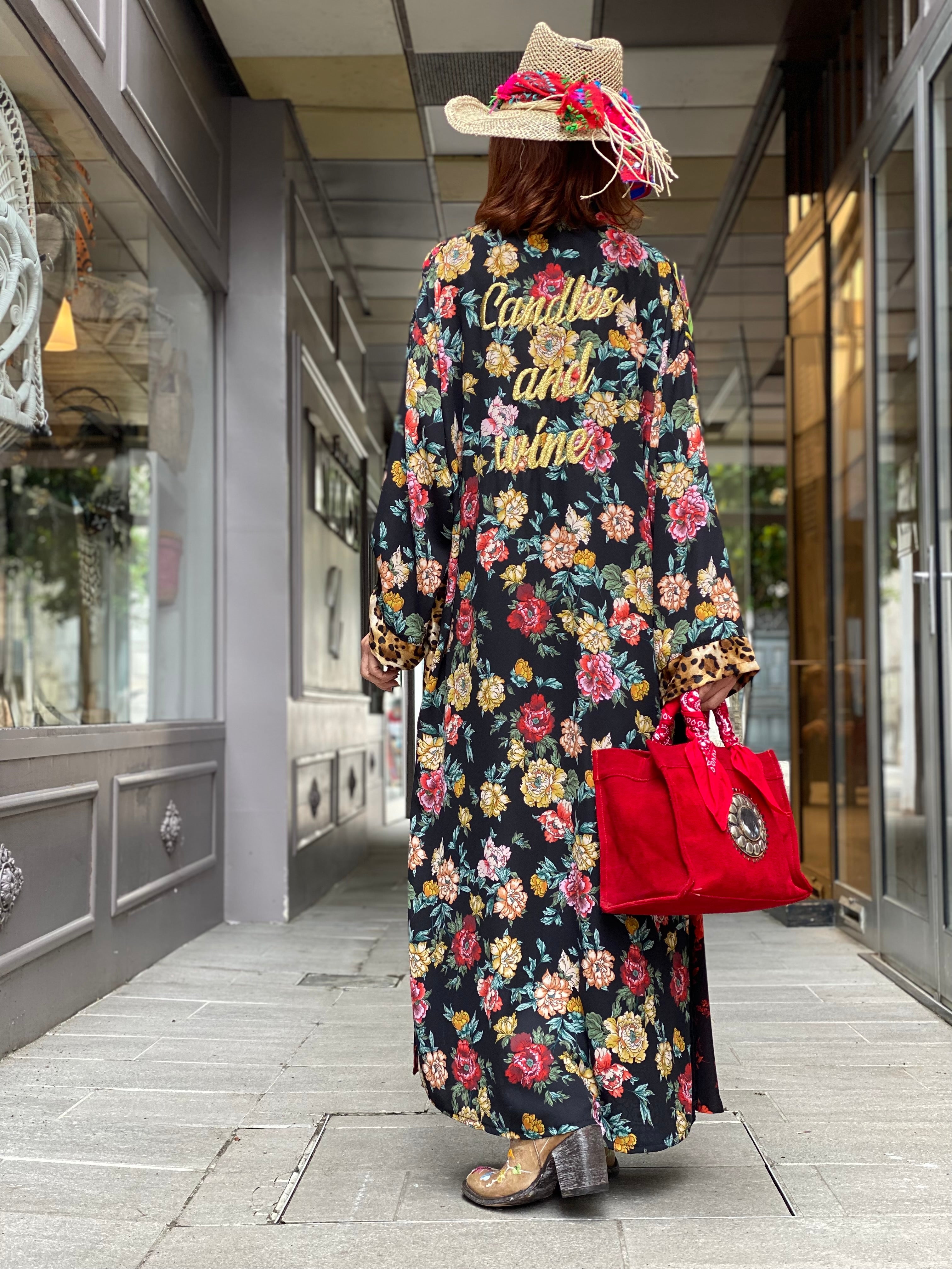 Kimono Long Fleur de Pirate