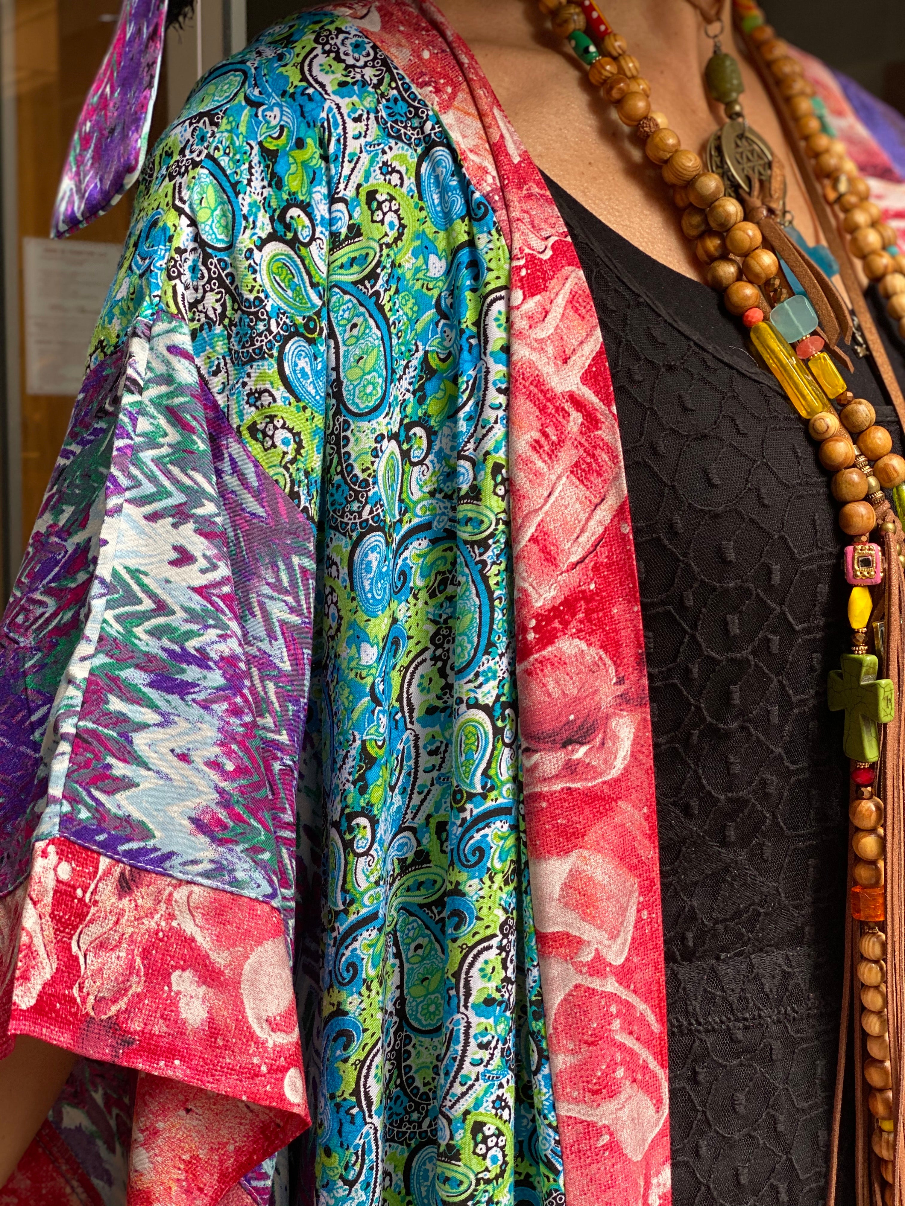 Pirate Flower Long Kimono