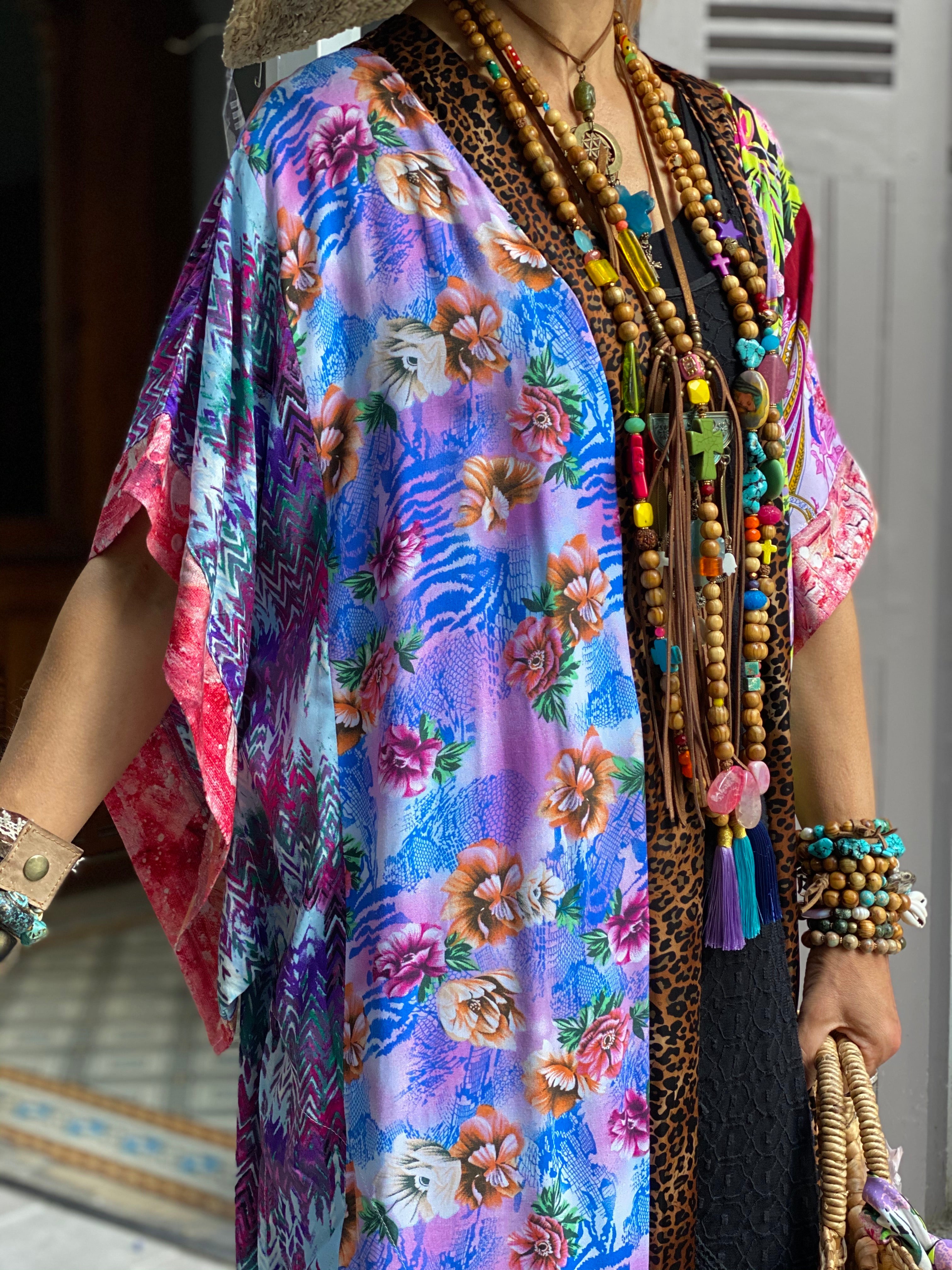 Kimono Long Fleur de Pirate