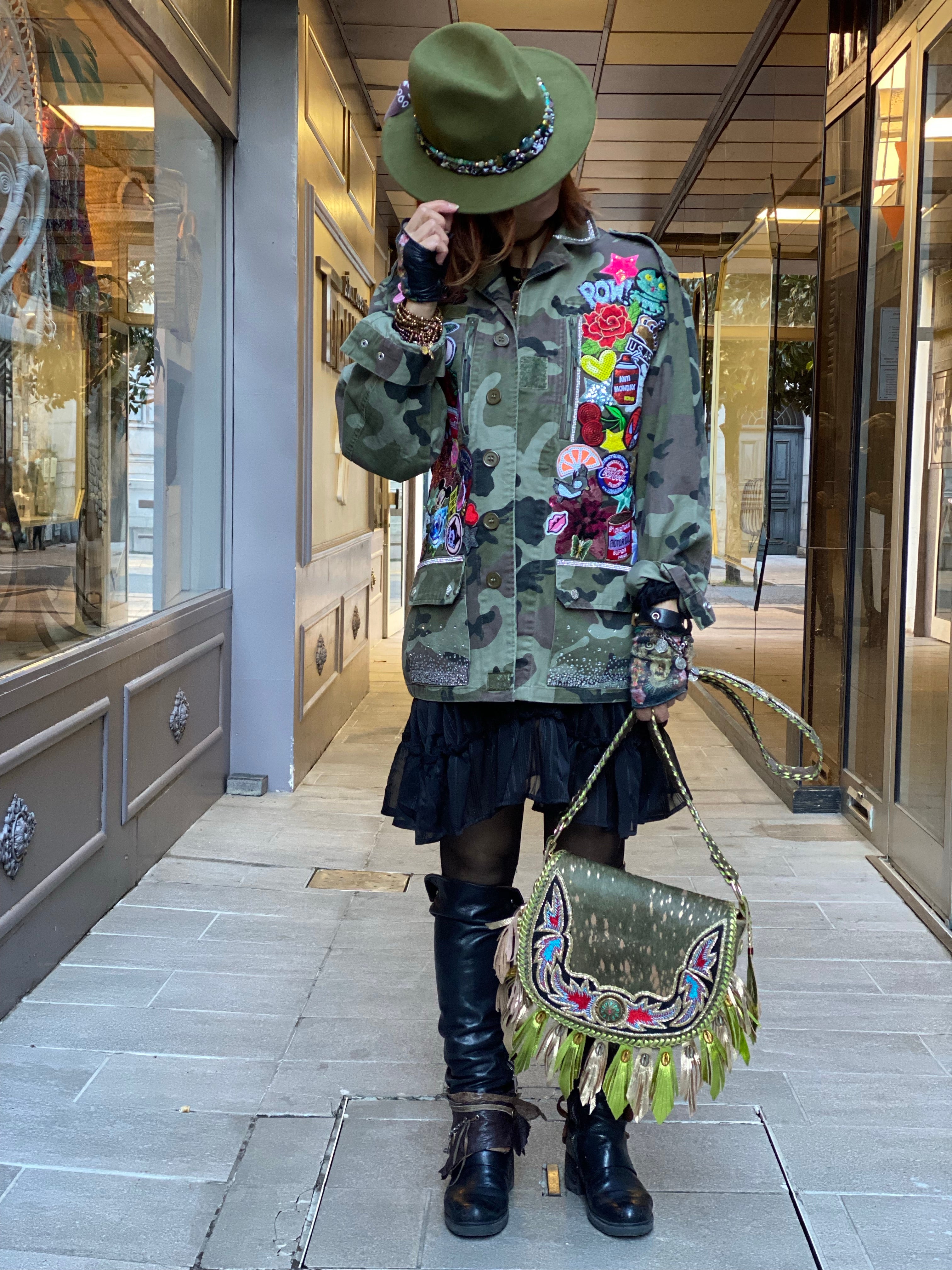Veste militaire Custom Poupée de Soie