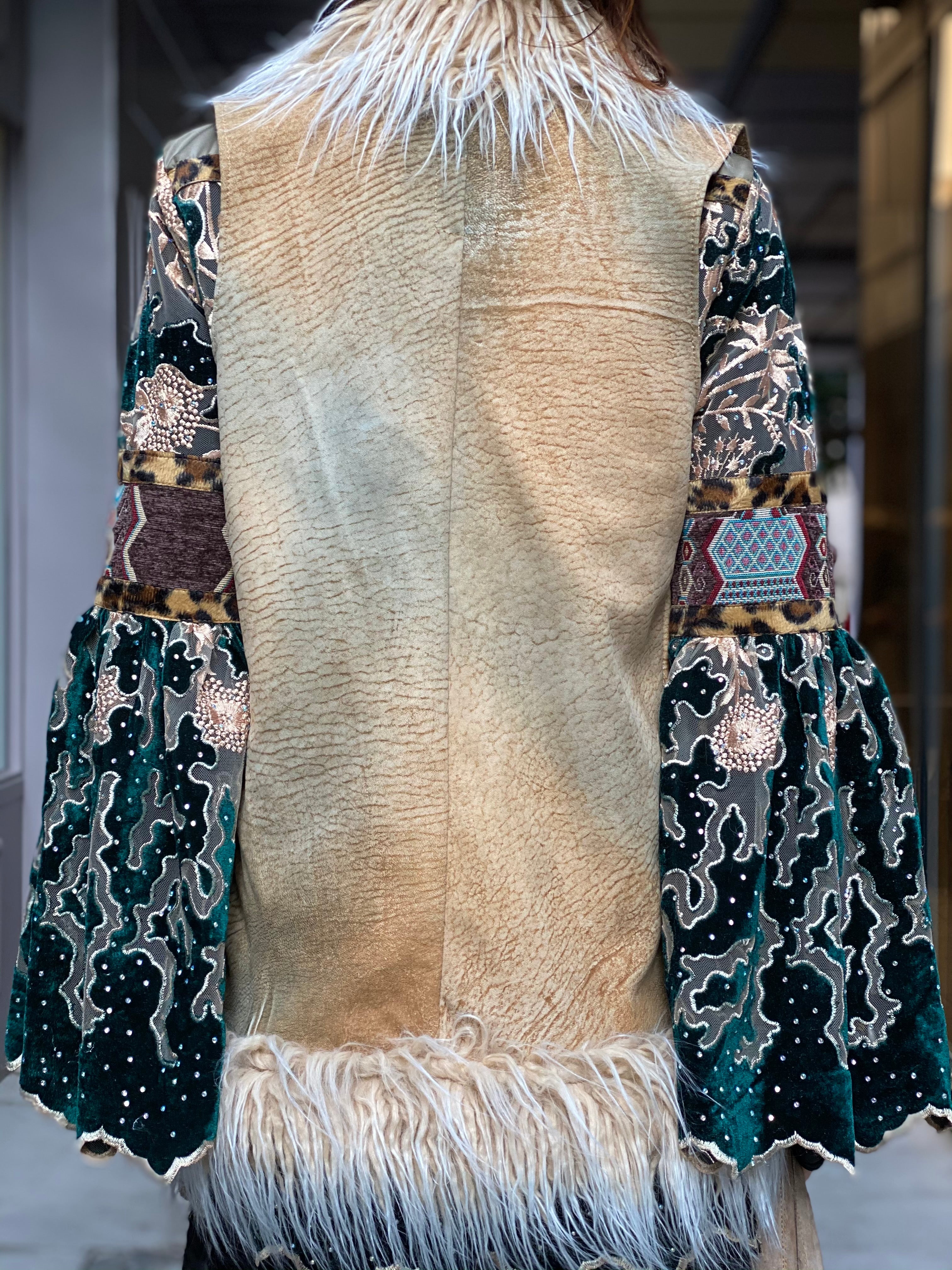 Gilet cuir Yoka Iguan Atypikskin