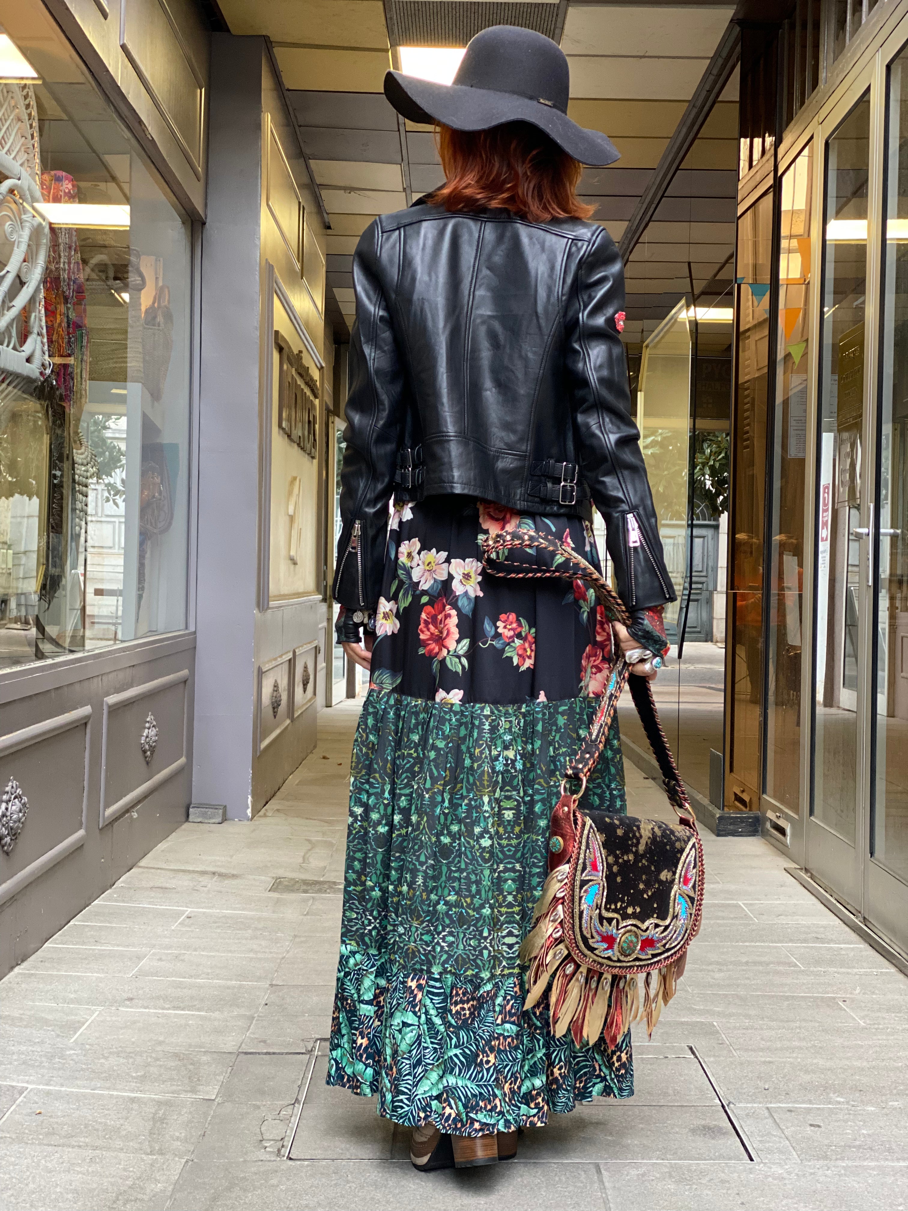 Pirate Flower long skirt
