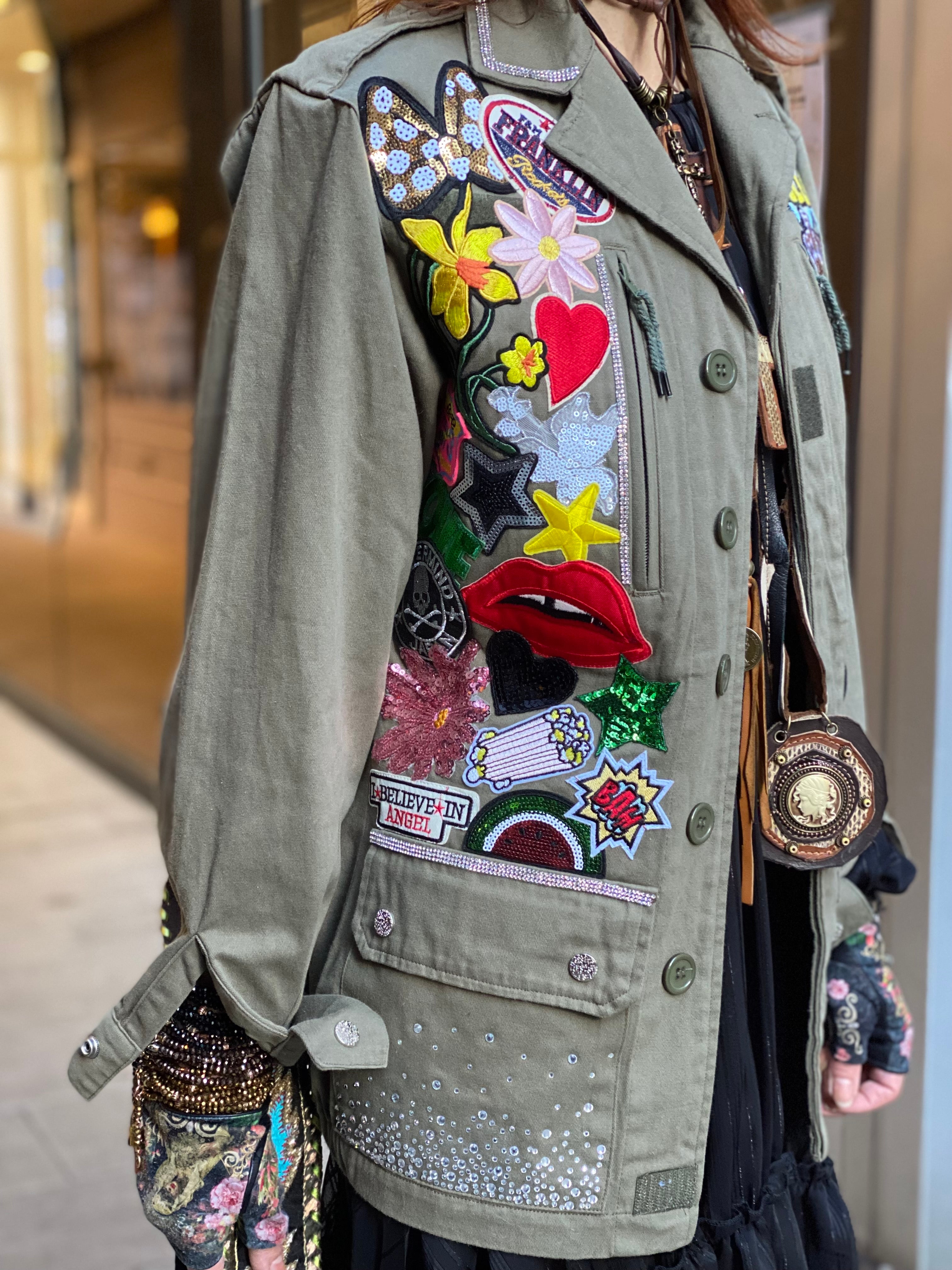 Veste militaire Custom Poupée de Soie