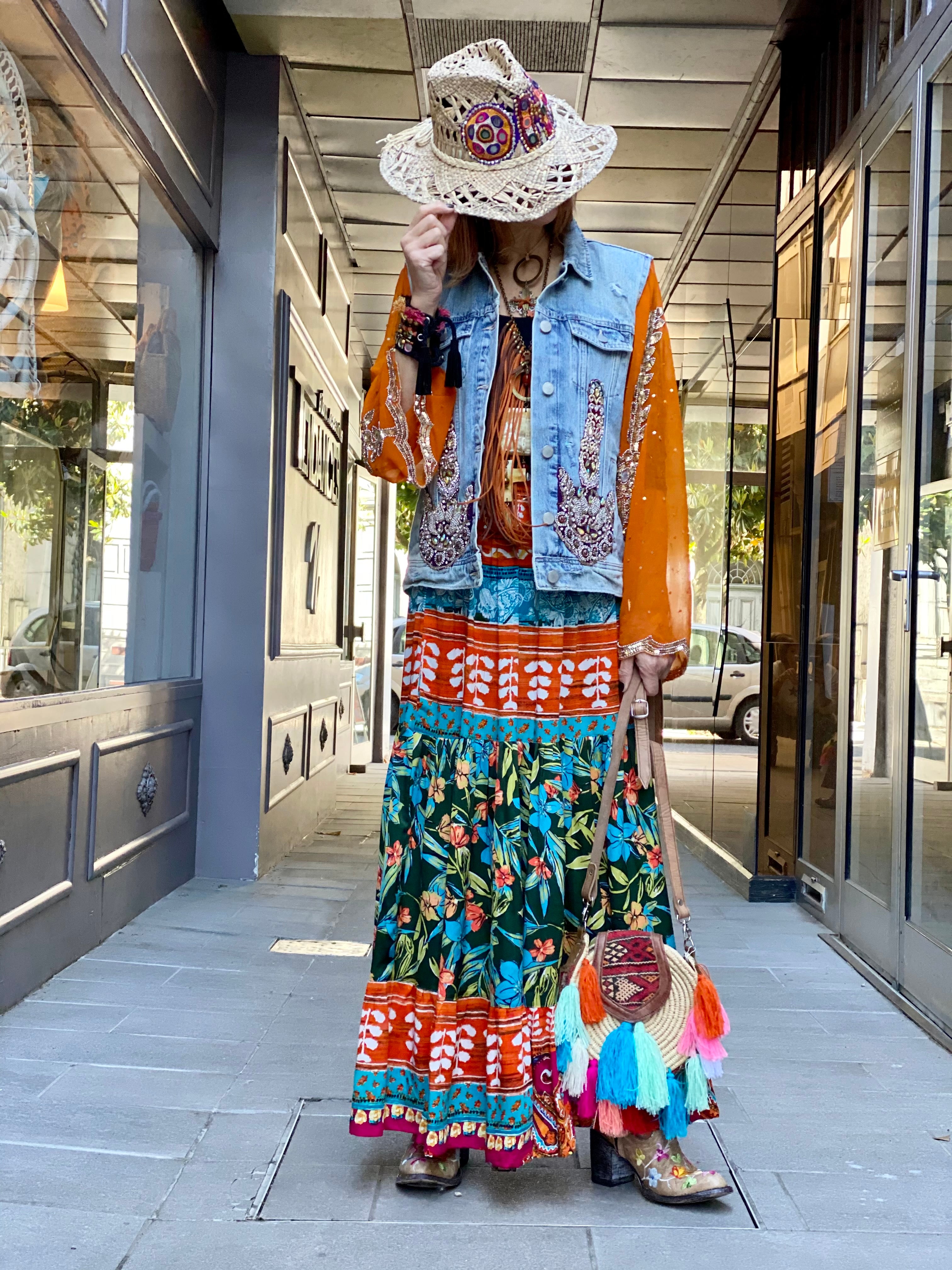 Mamz'elle Zoé Jean Saree Jacket