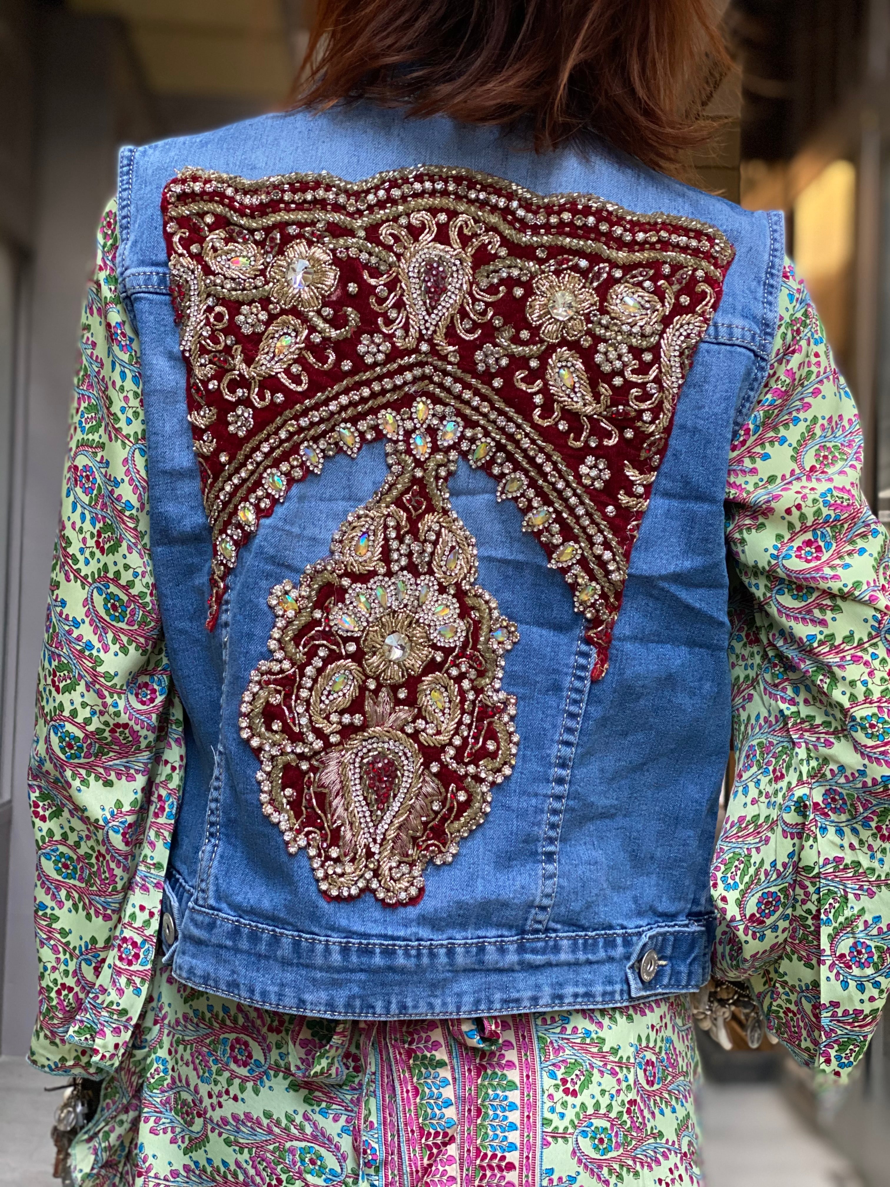 Mamz'elle Zoé Jean Saree Vest